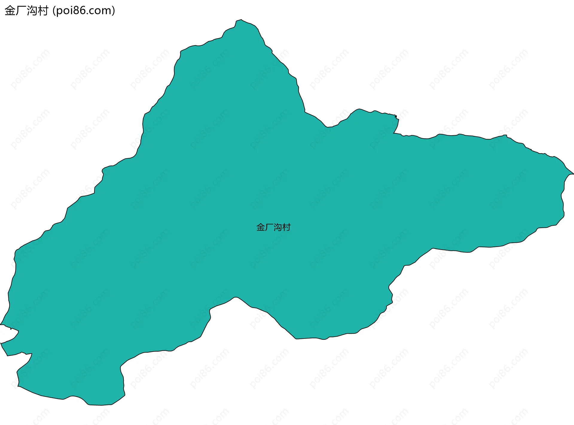 金厂沟村边界地图