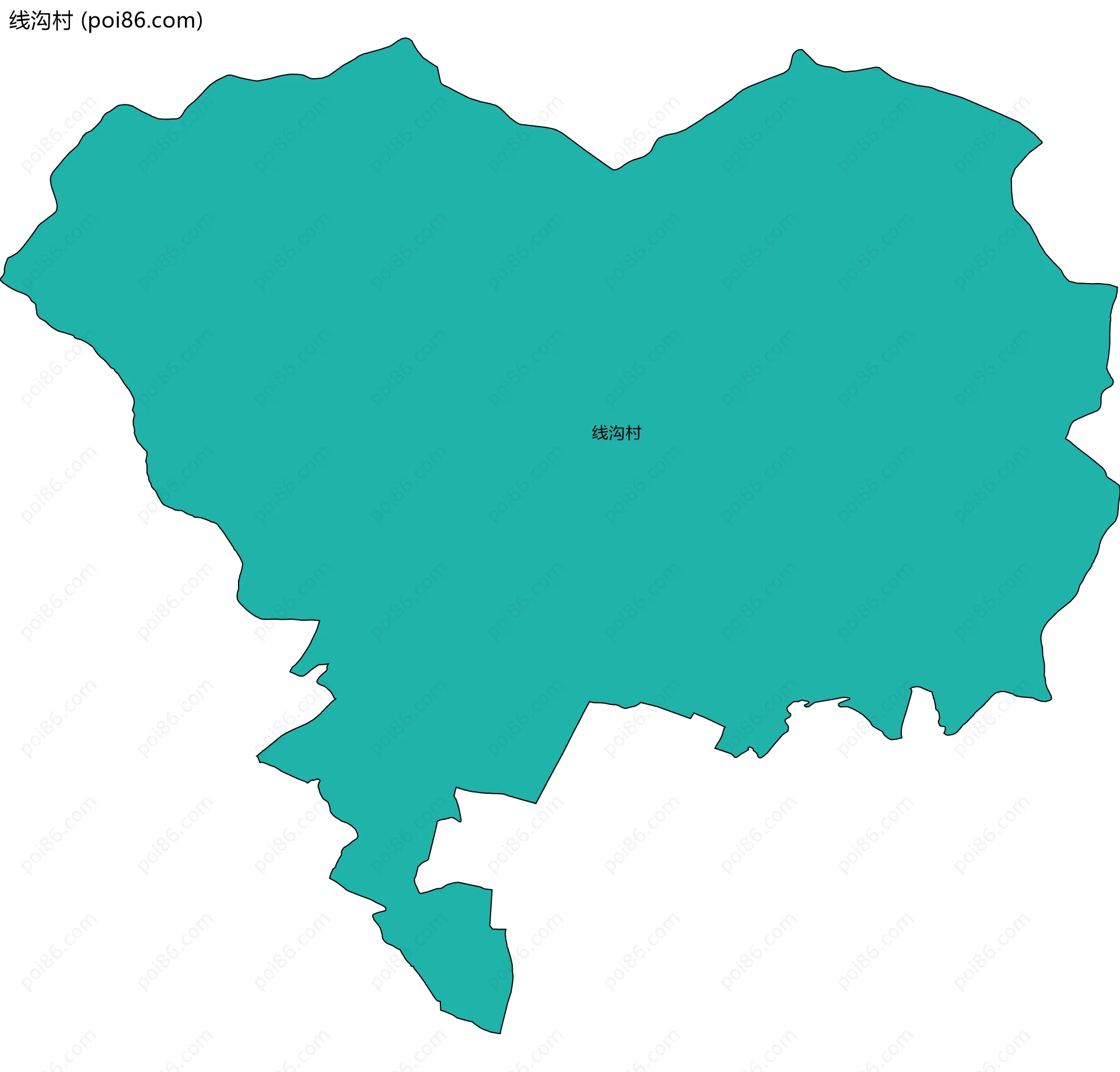线沟村边界地图