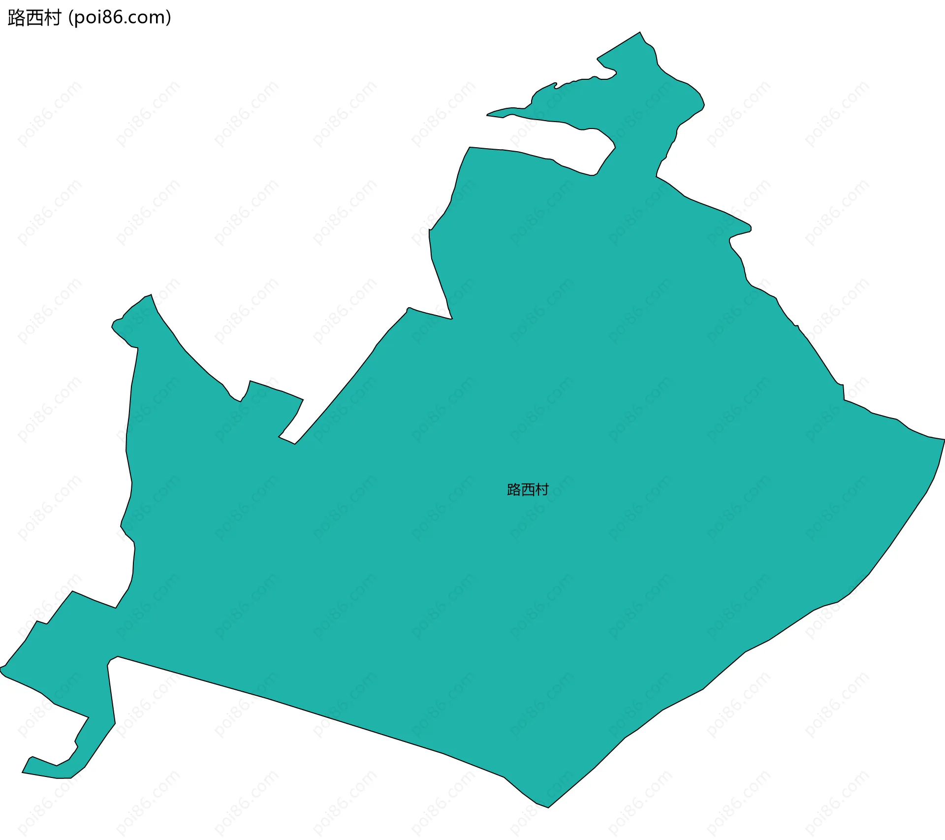 路西村边界地图