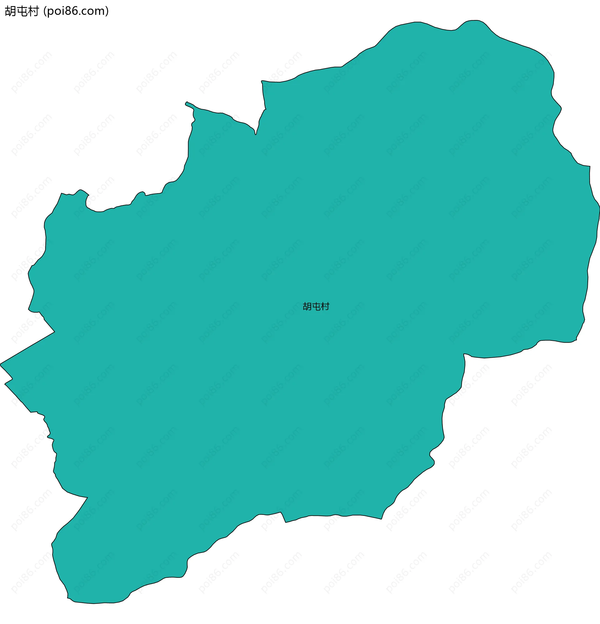 胡屯村边界地图