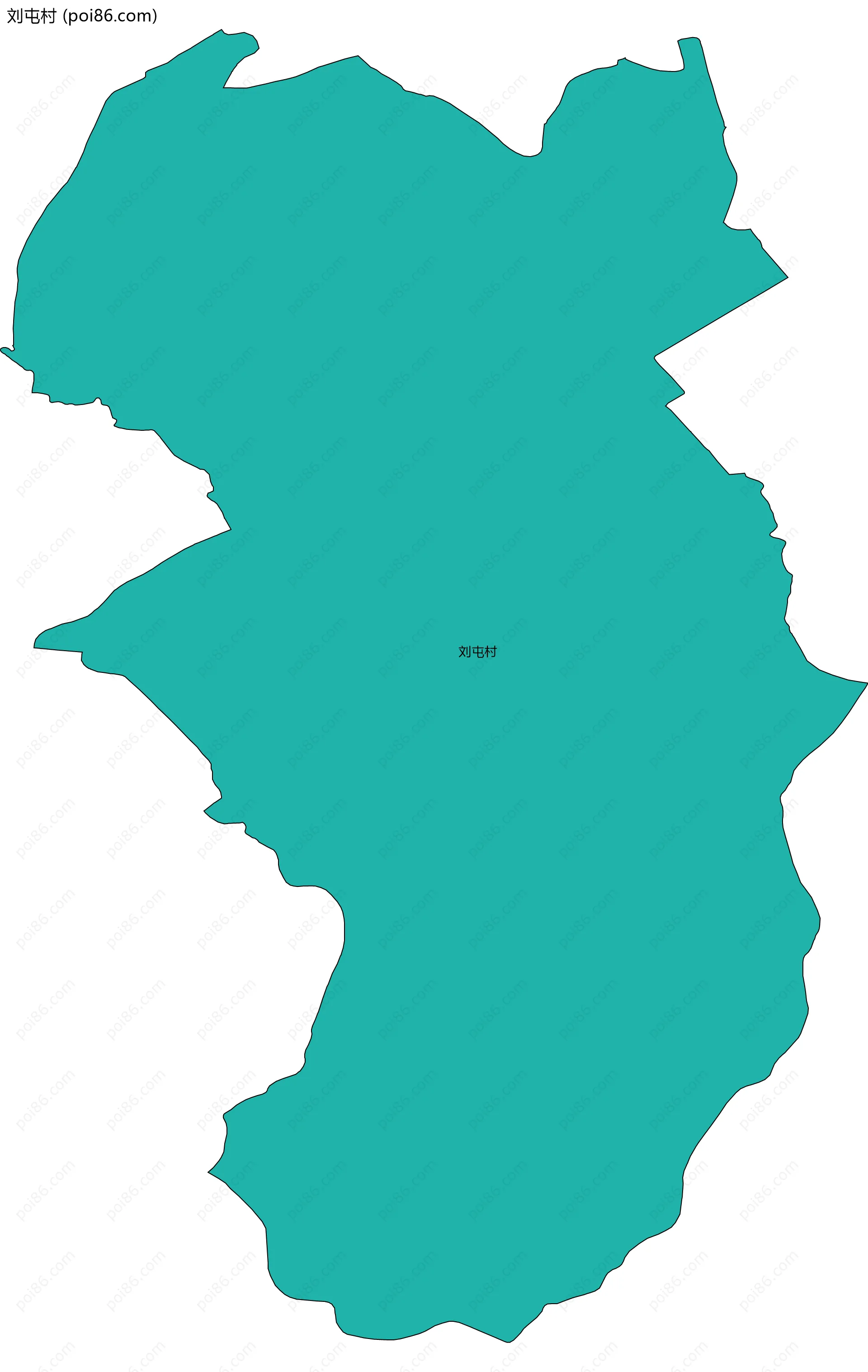 刘屯村边界地图