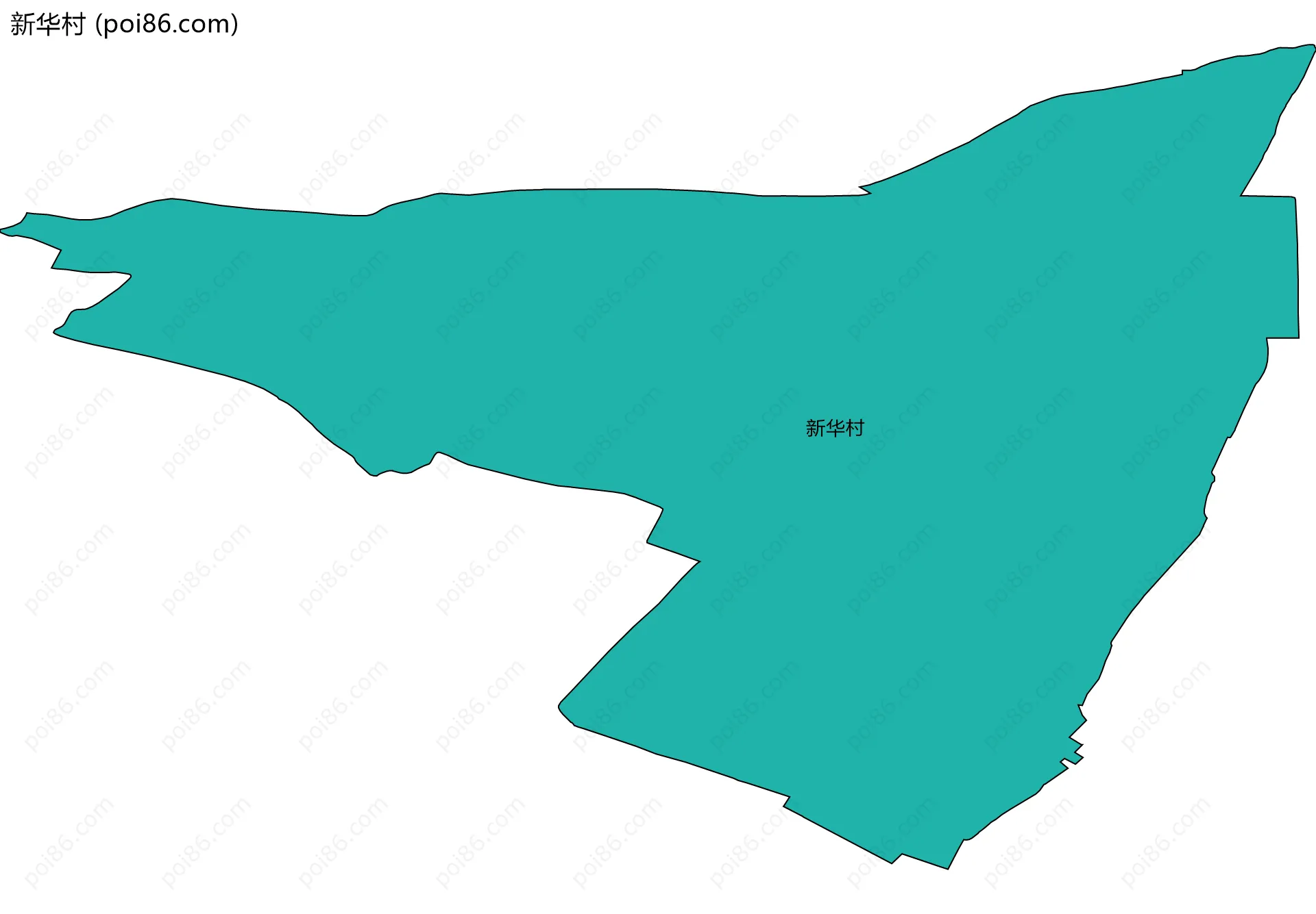 新华村边界地图