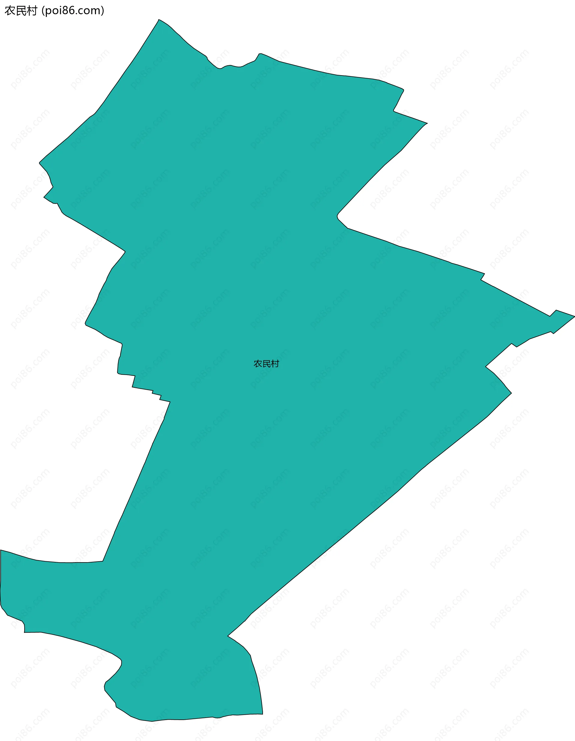 农民村边界地图