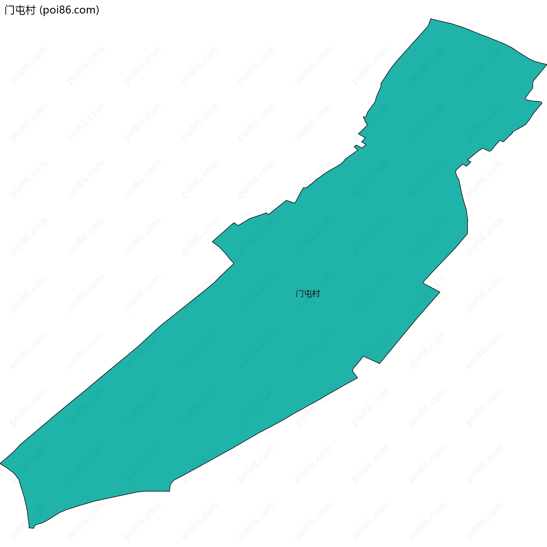 门屯村边界地图