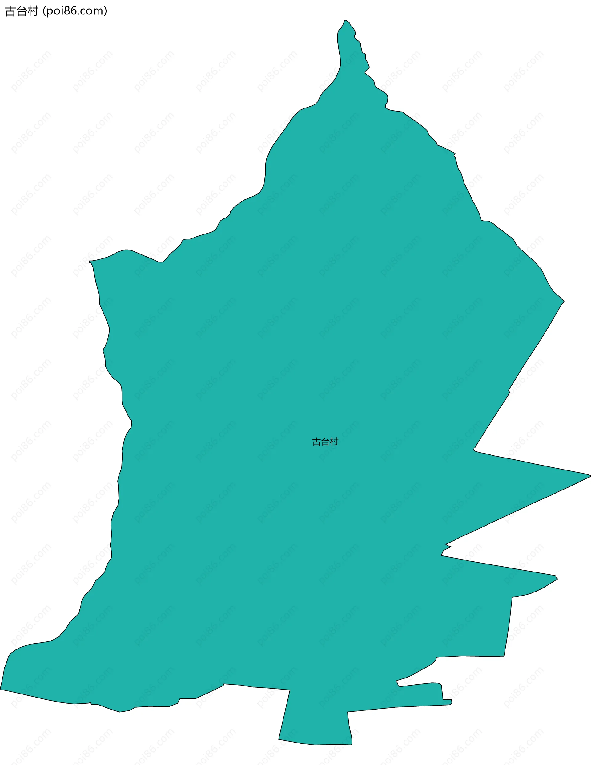 古台村边界地图