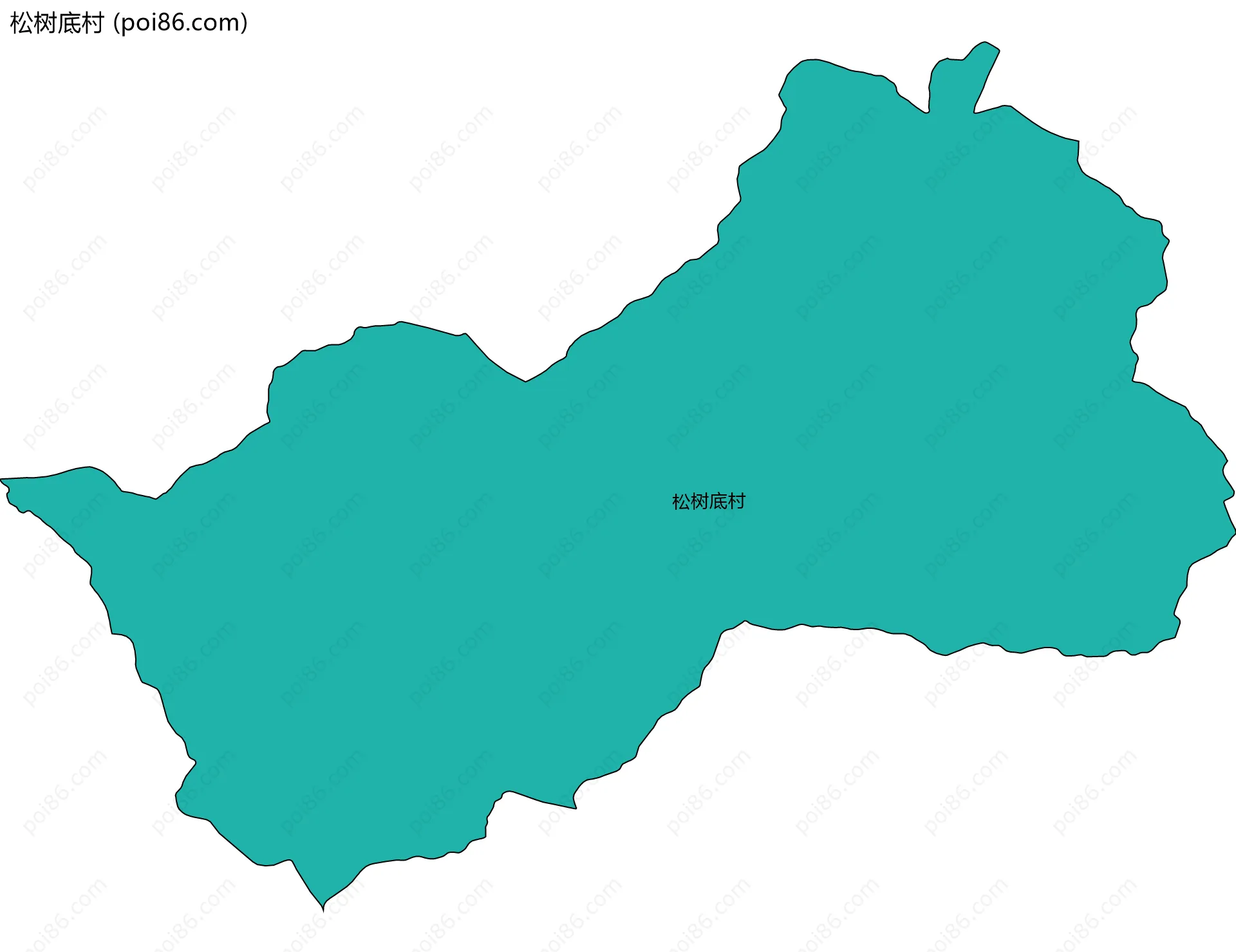 松树底村边界地图