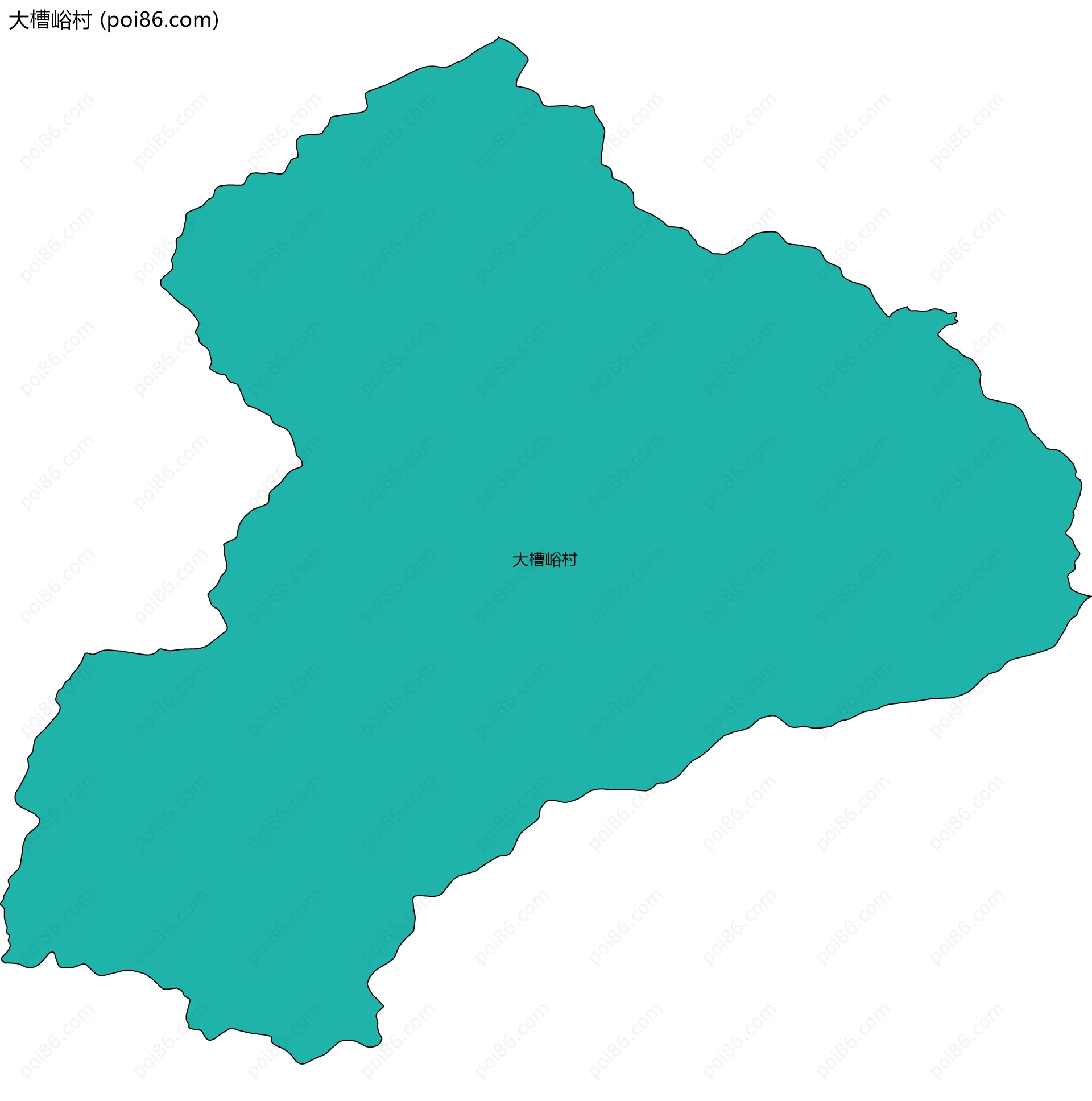 大槽峪村边界地图