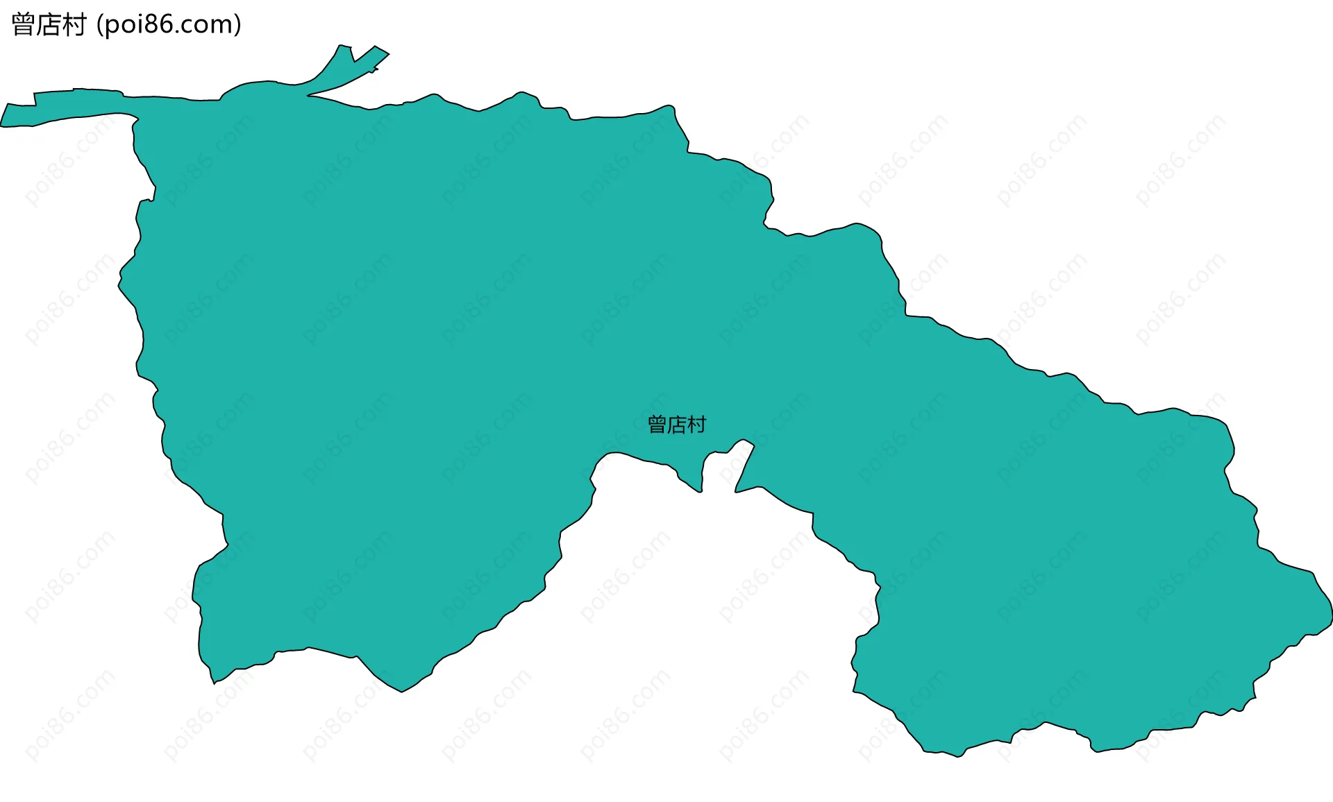 曾店村边界地图