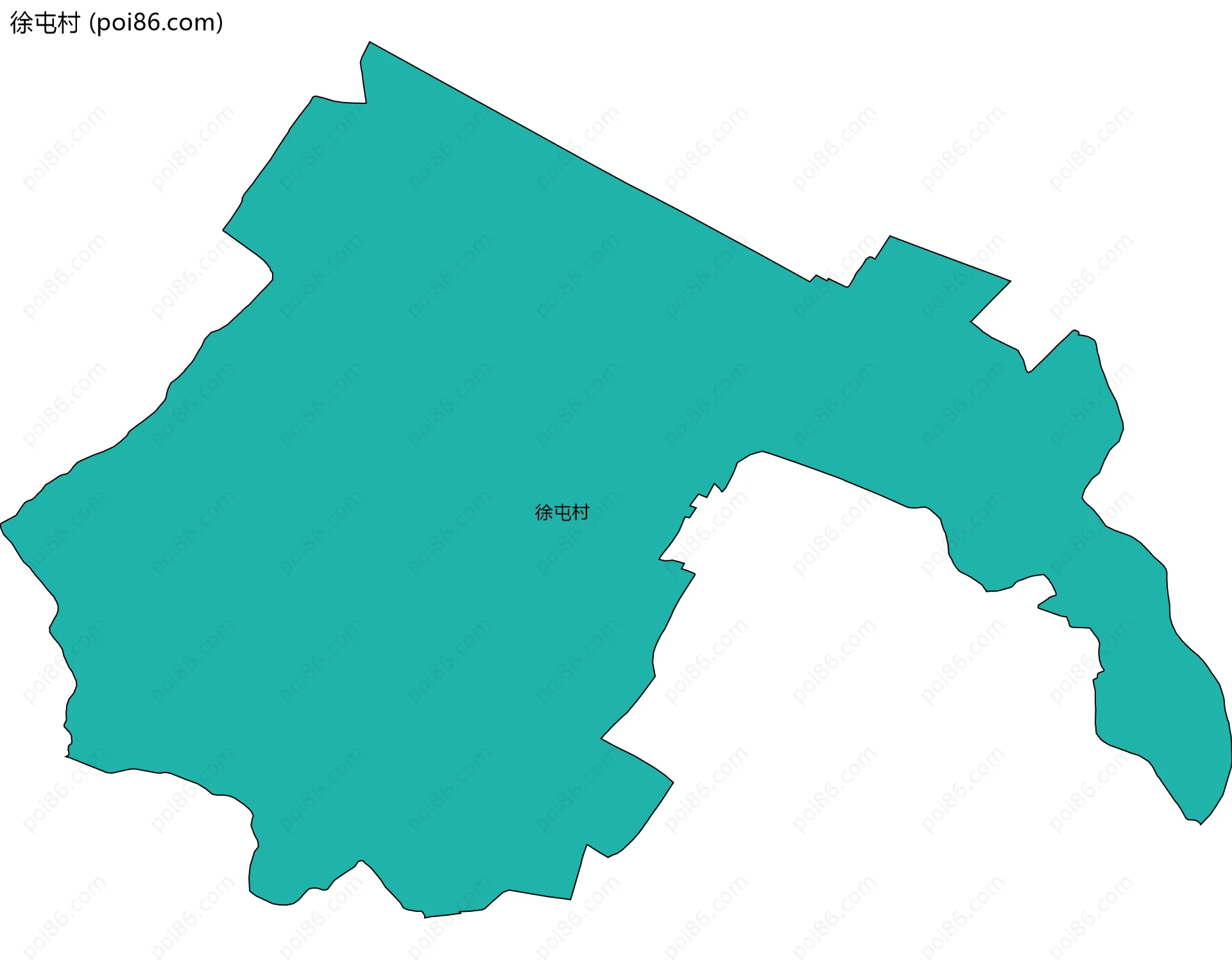 徐屯村边界地图