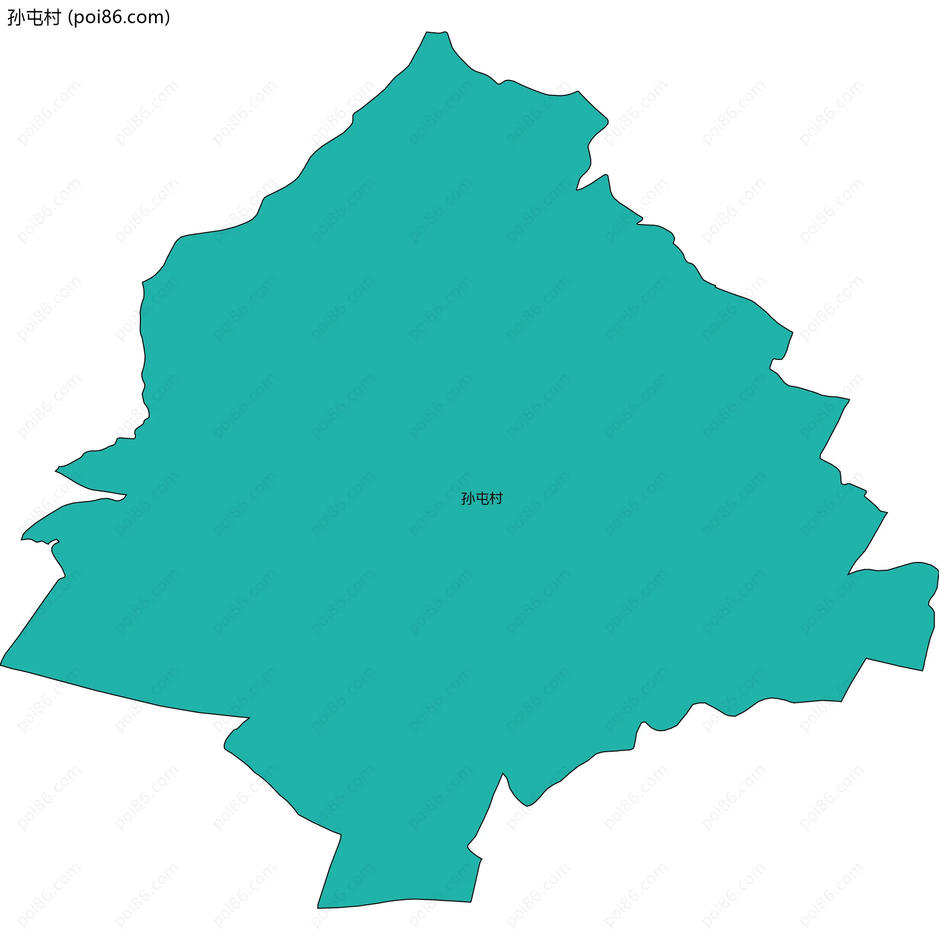 孙屯村边界地图
