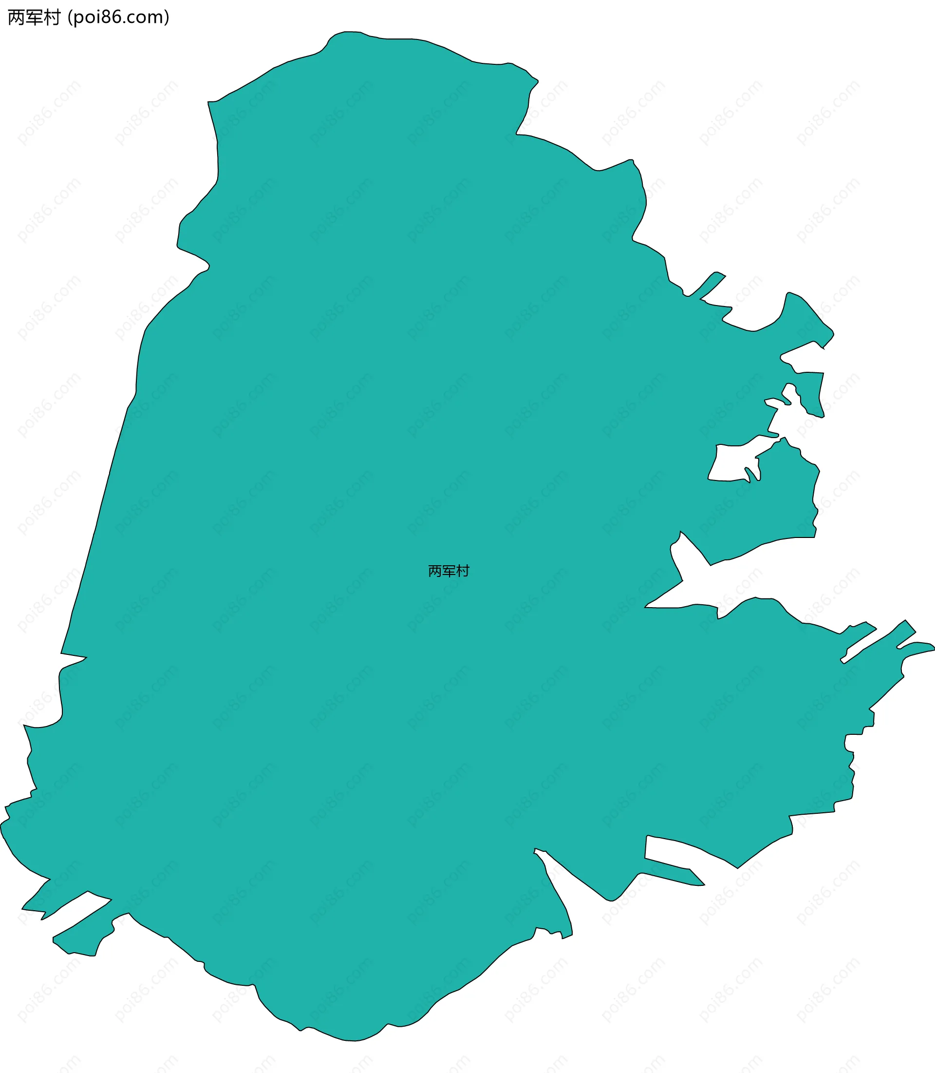 两军村边界地图