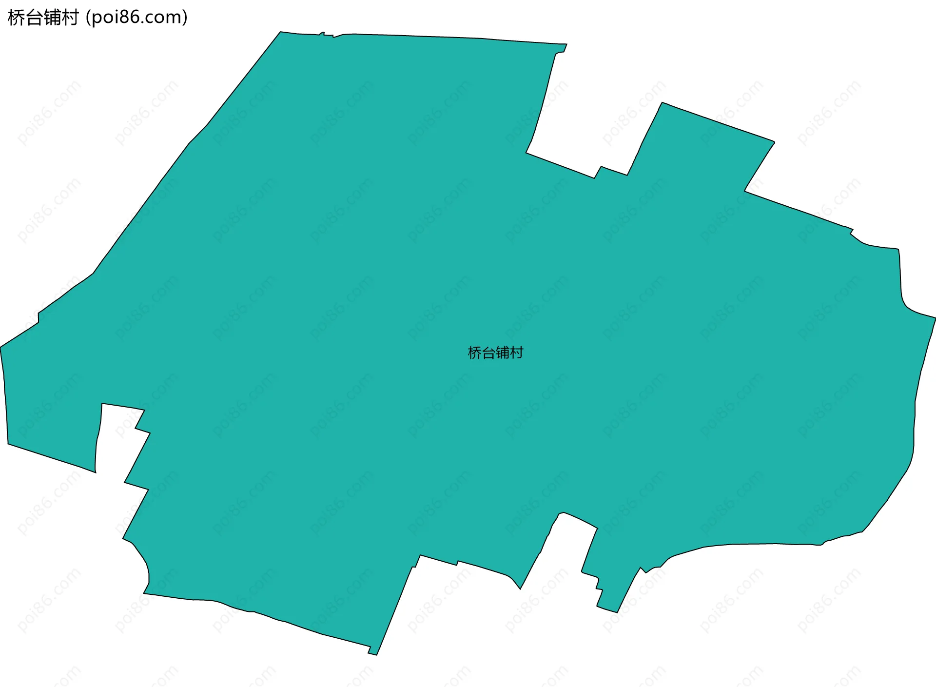 桥台铺村边界地图