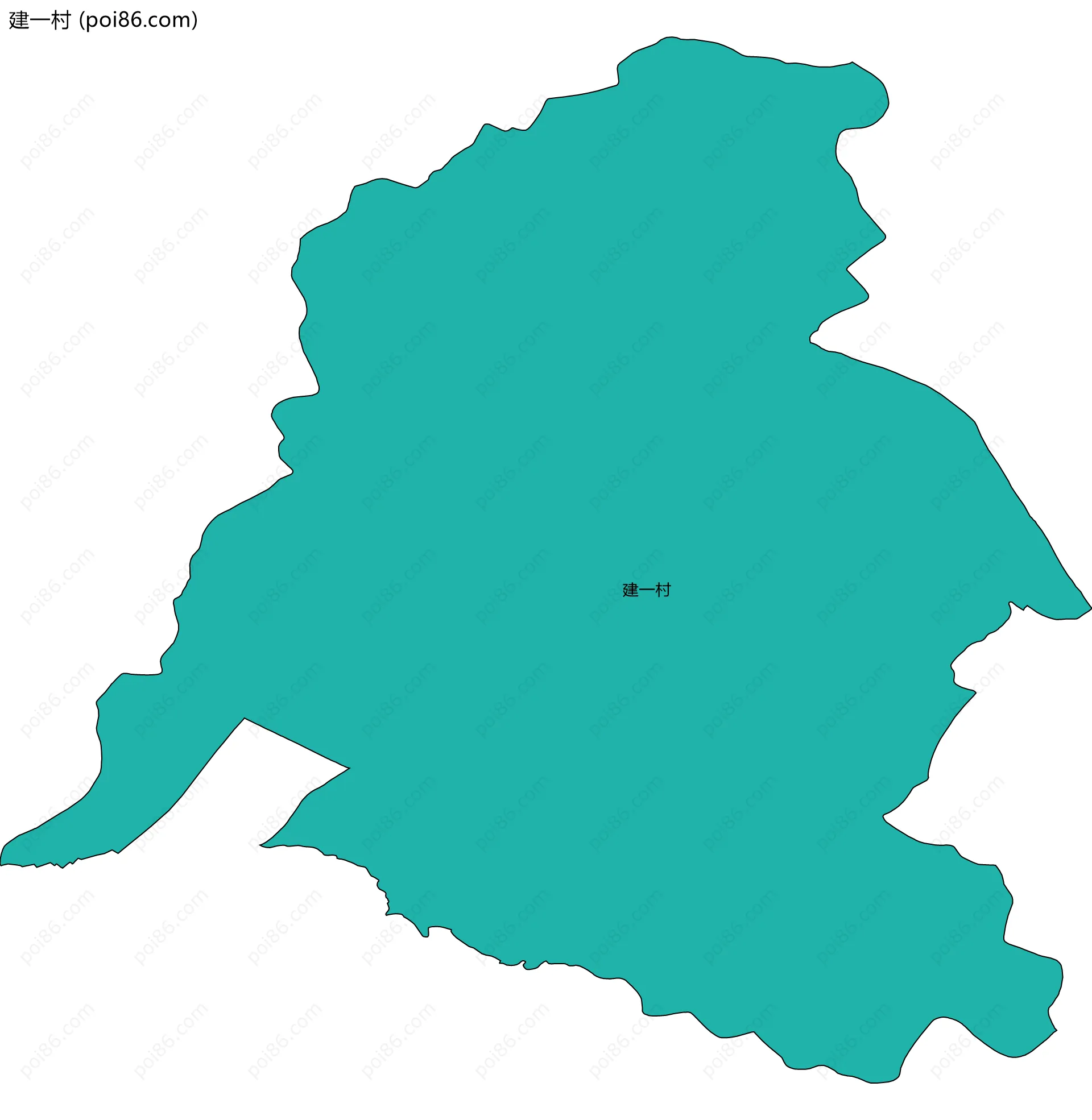 建一村边界地图