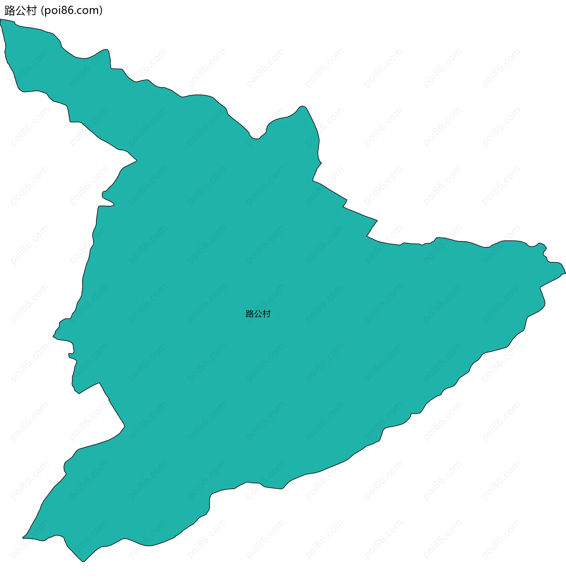 路公村边界地图