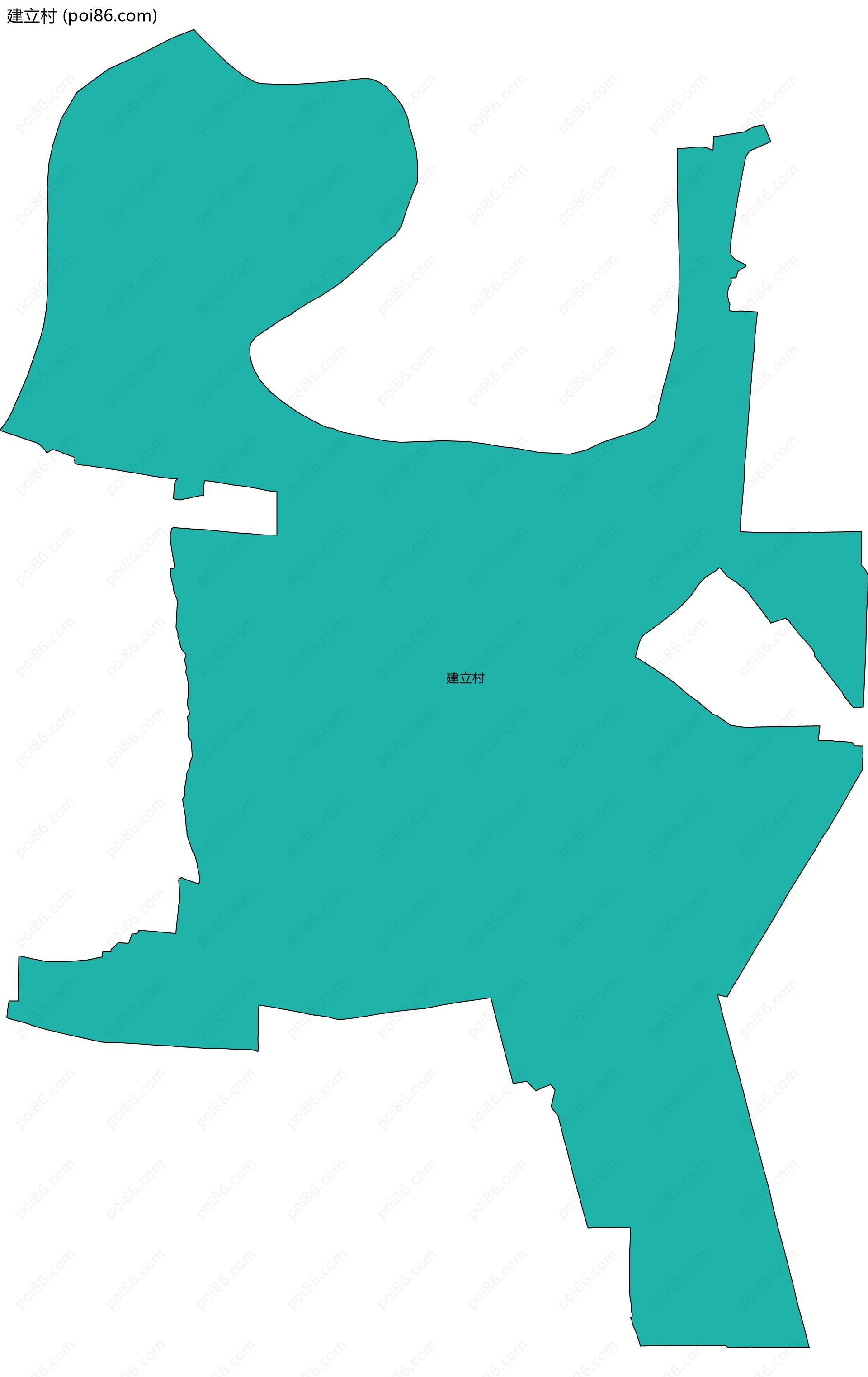 建立村边界地图