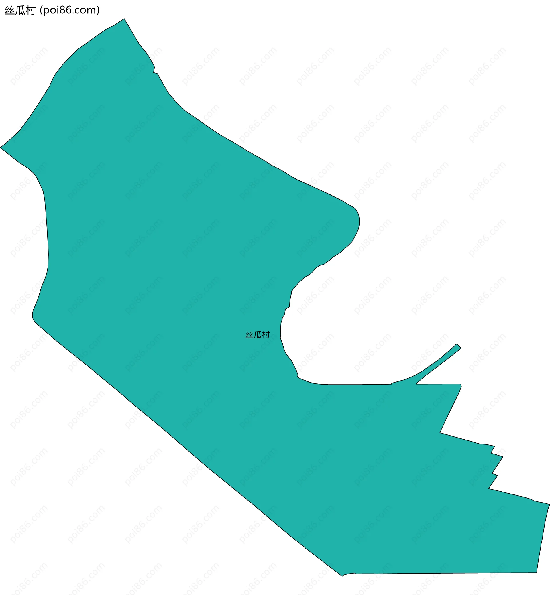 丝瓜村边界地图