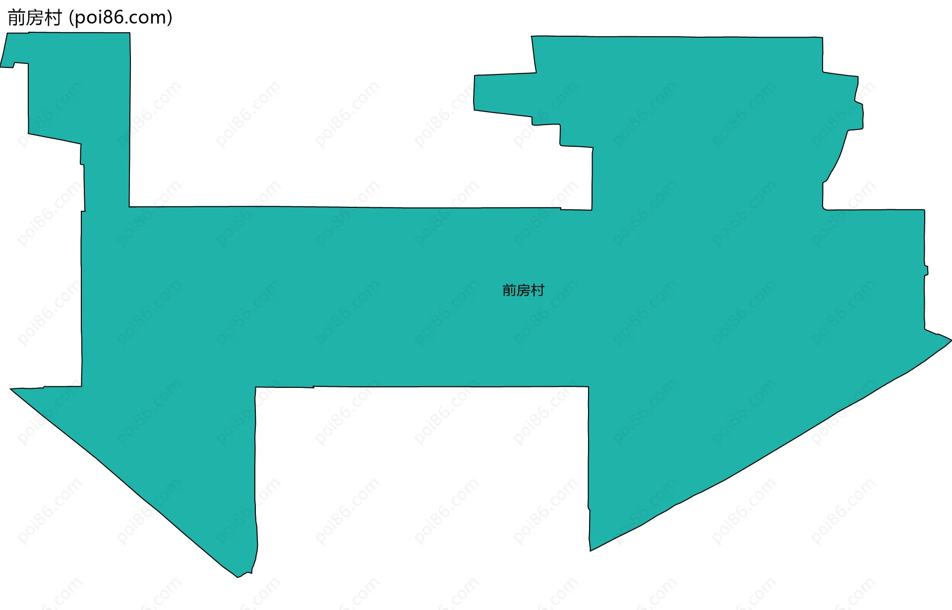前房村边界地图