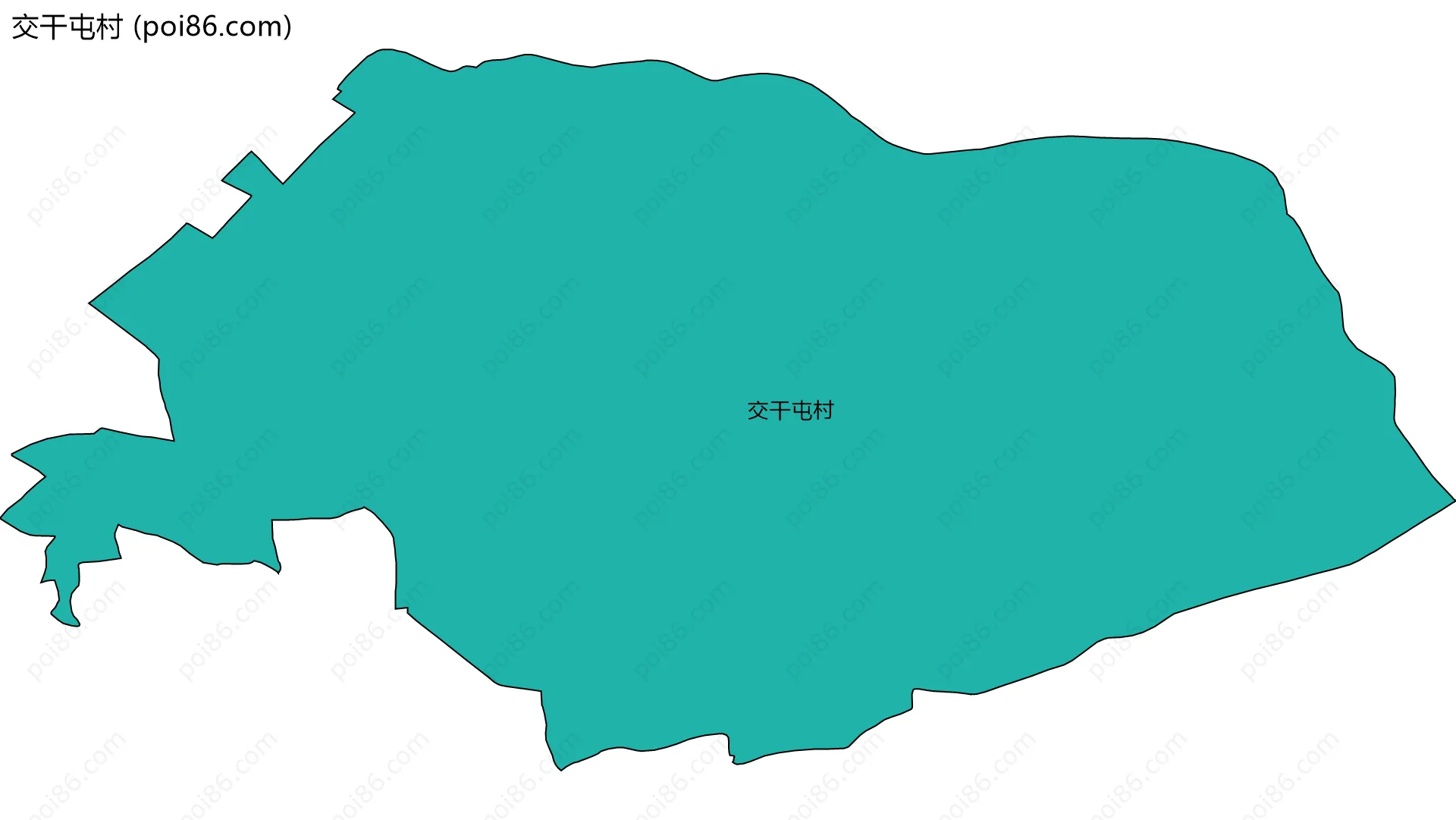 交干屯村边界地图