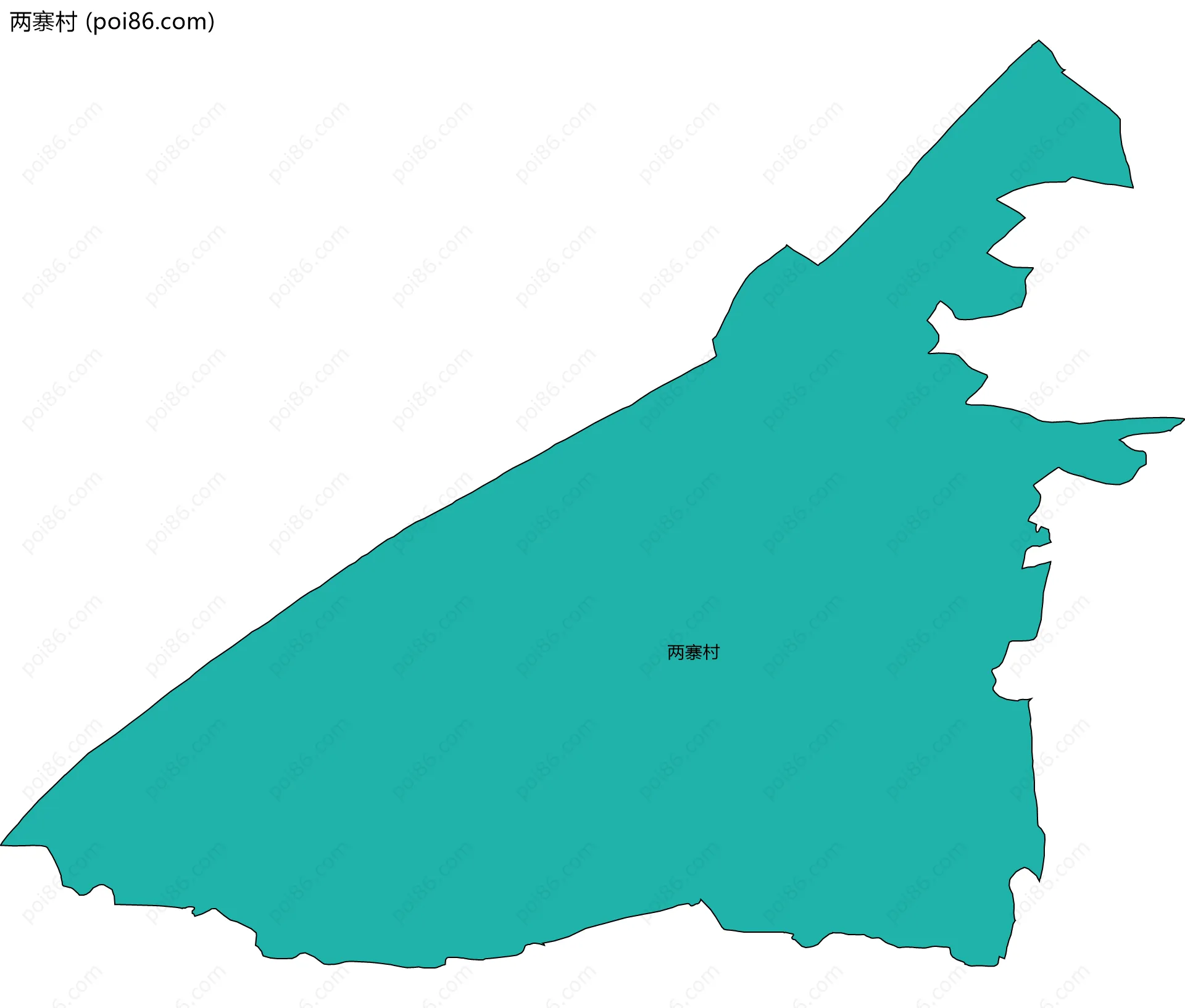 两寨村边界地图