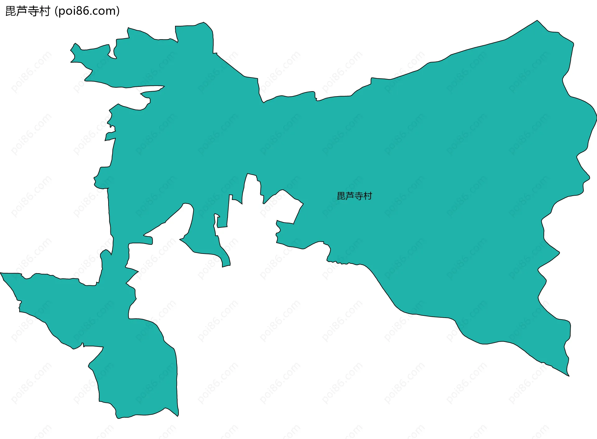 毘芦寺村边界地图