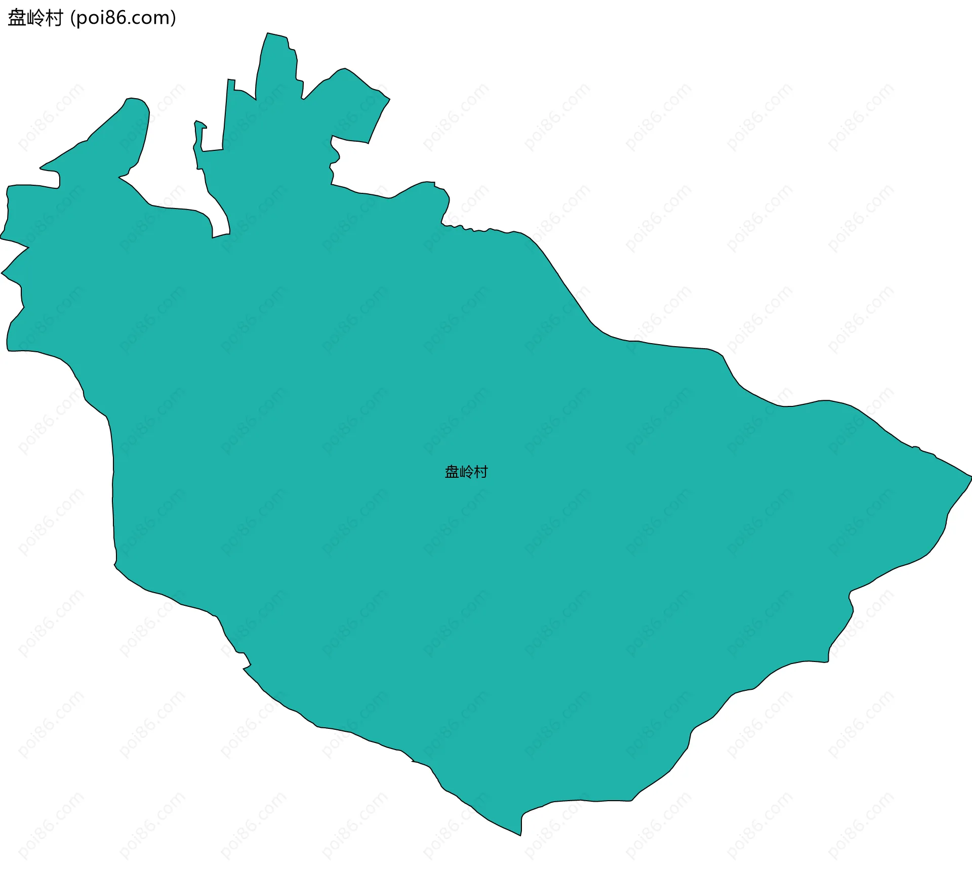 盘岭村边界地图