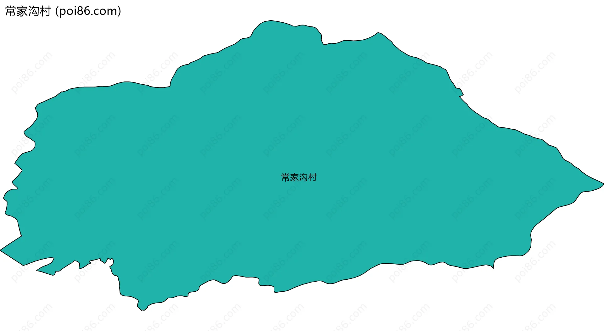 常家沟村边界地图