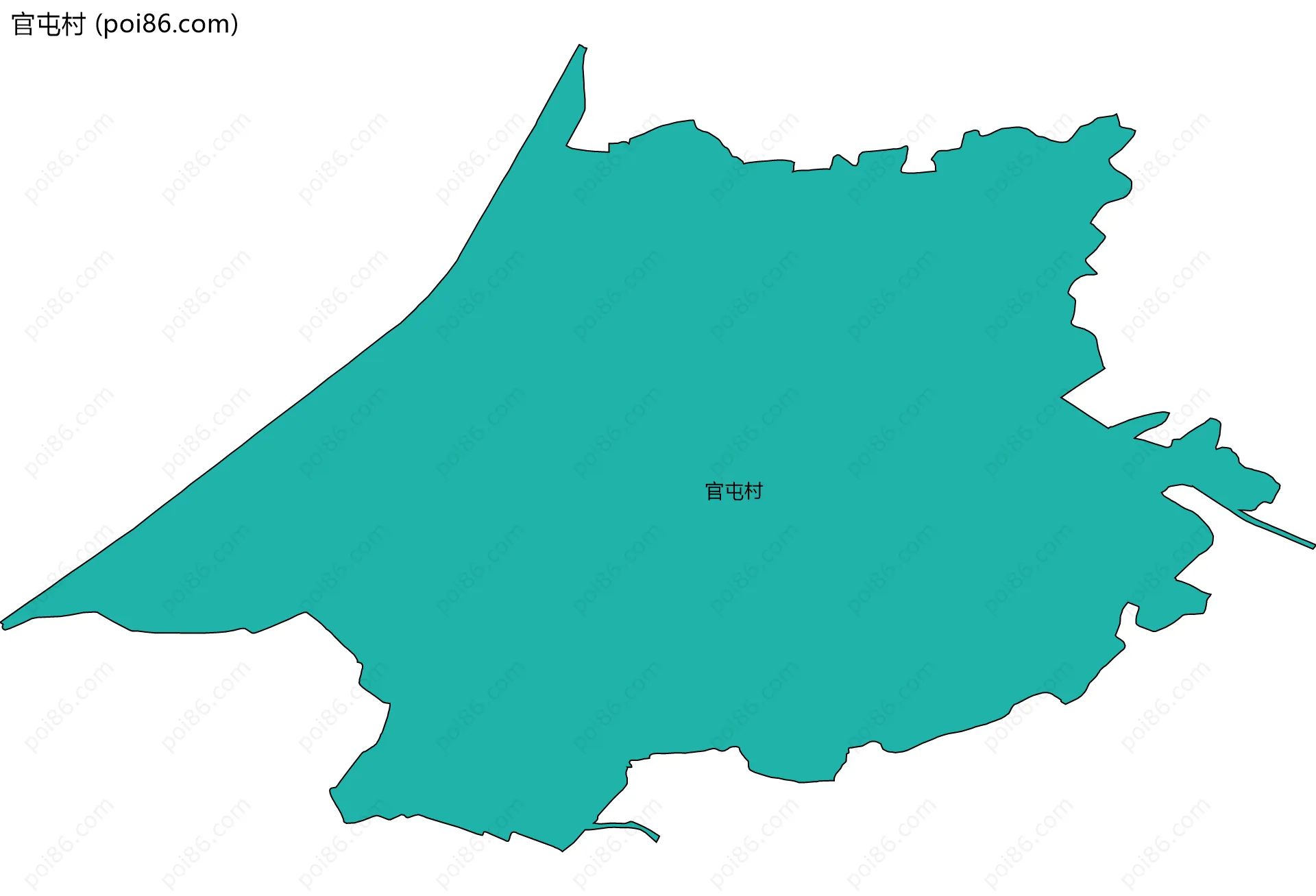 官屯村边界地图