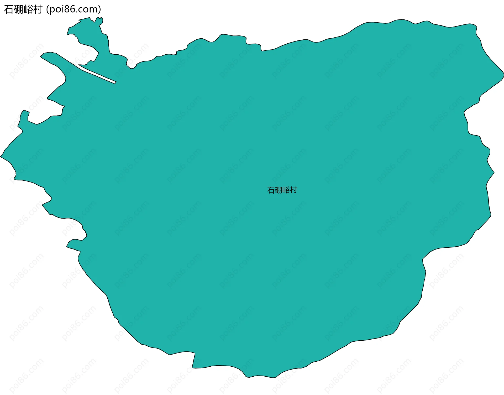 石硼峪村边界地图