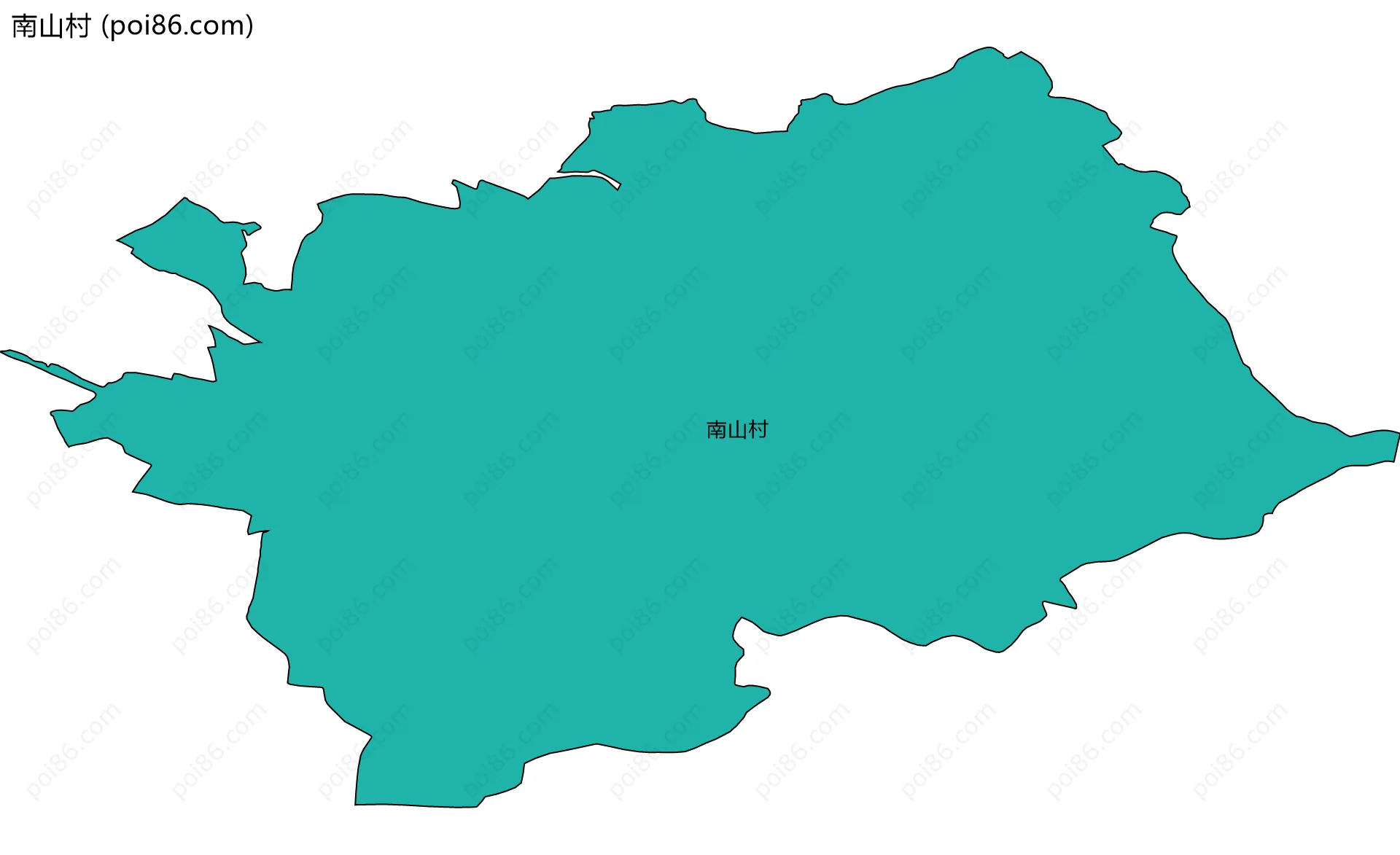 南山村边界地图