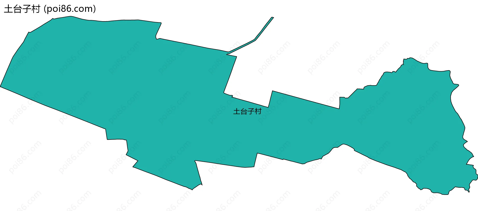 土台子村边界地图