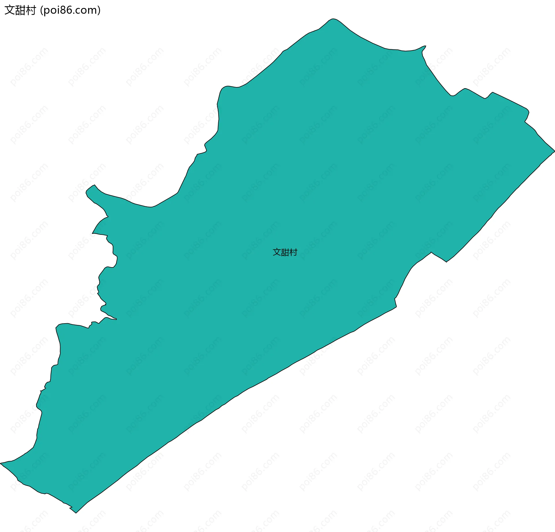 文甜村边界地图