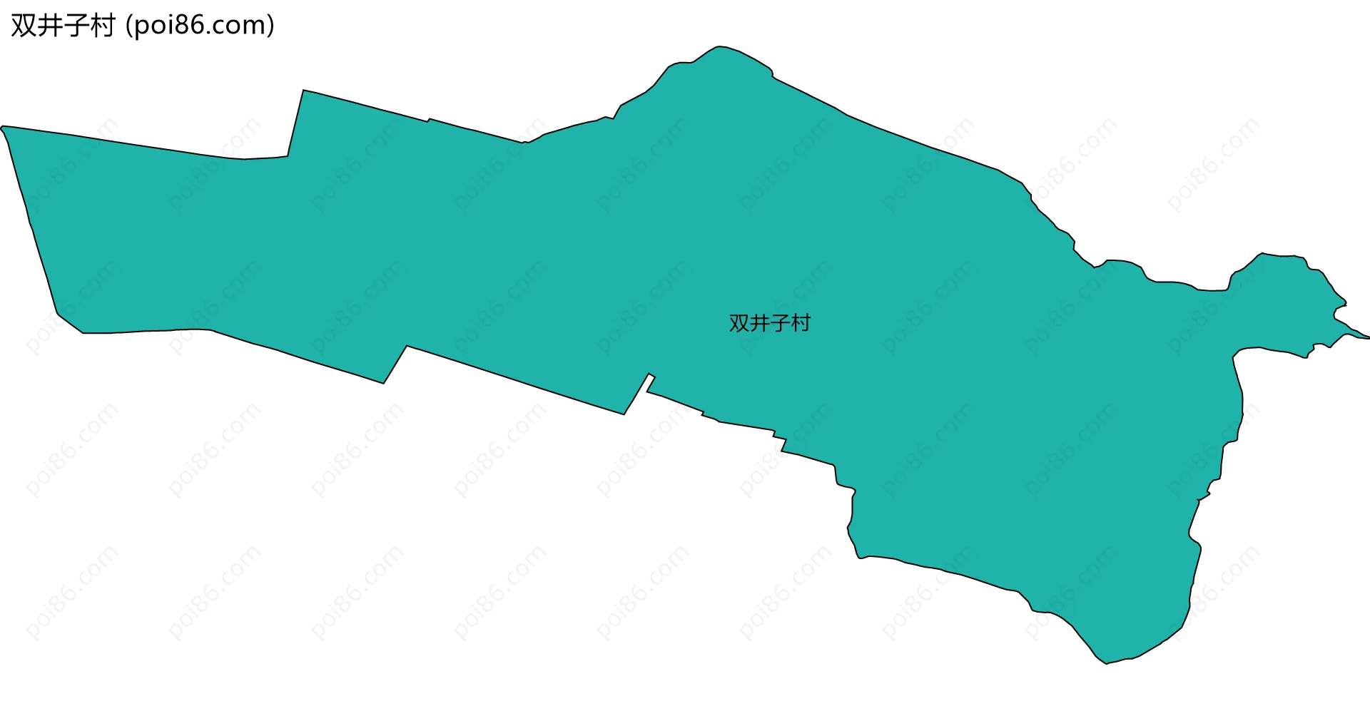 双井子村边界地图