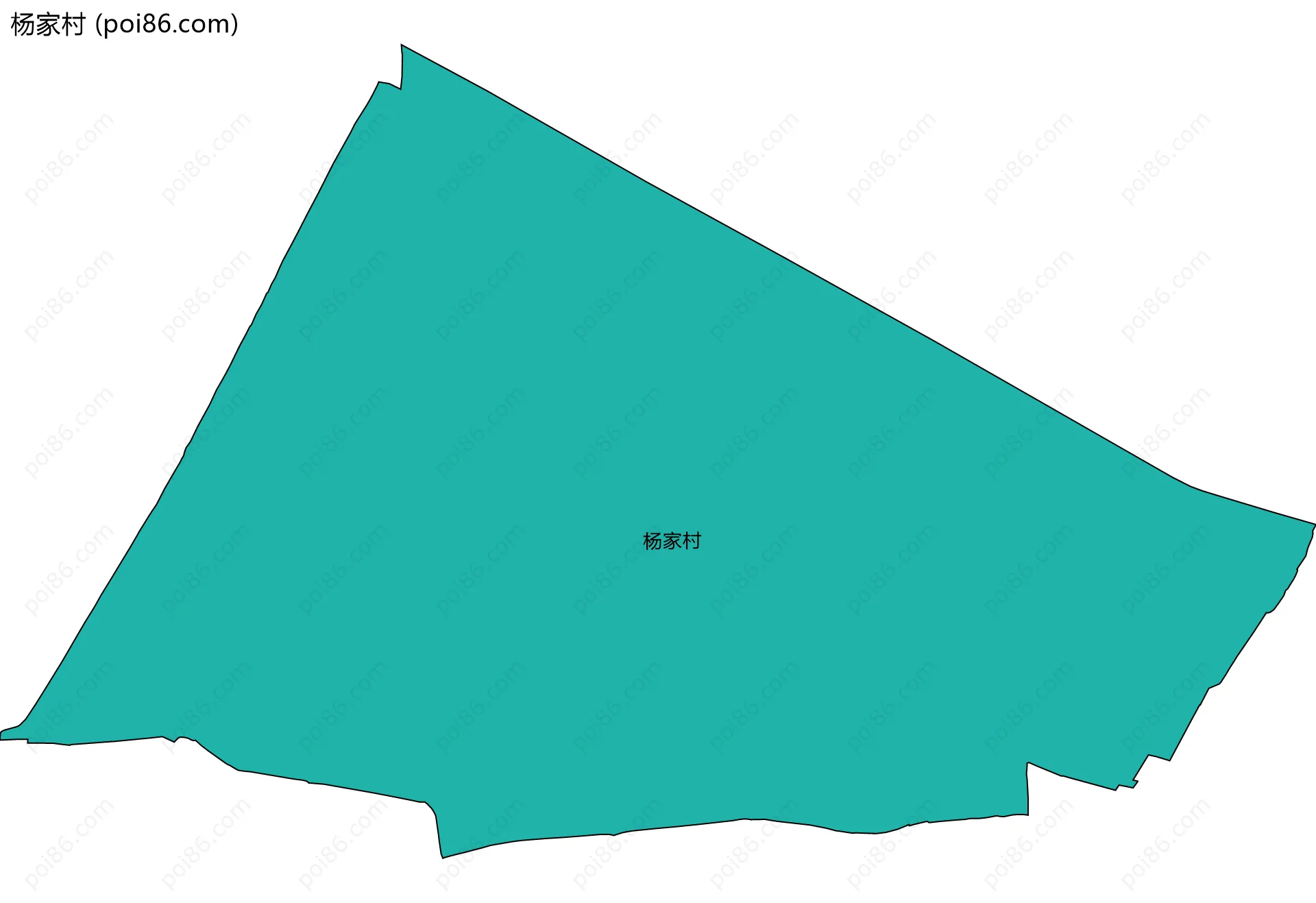 杨家村边界地图