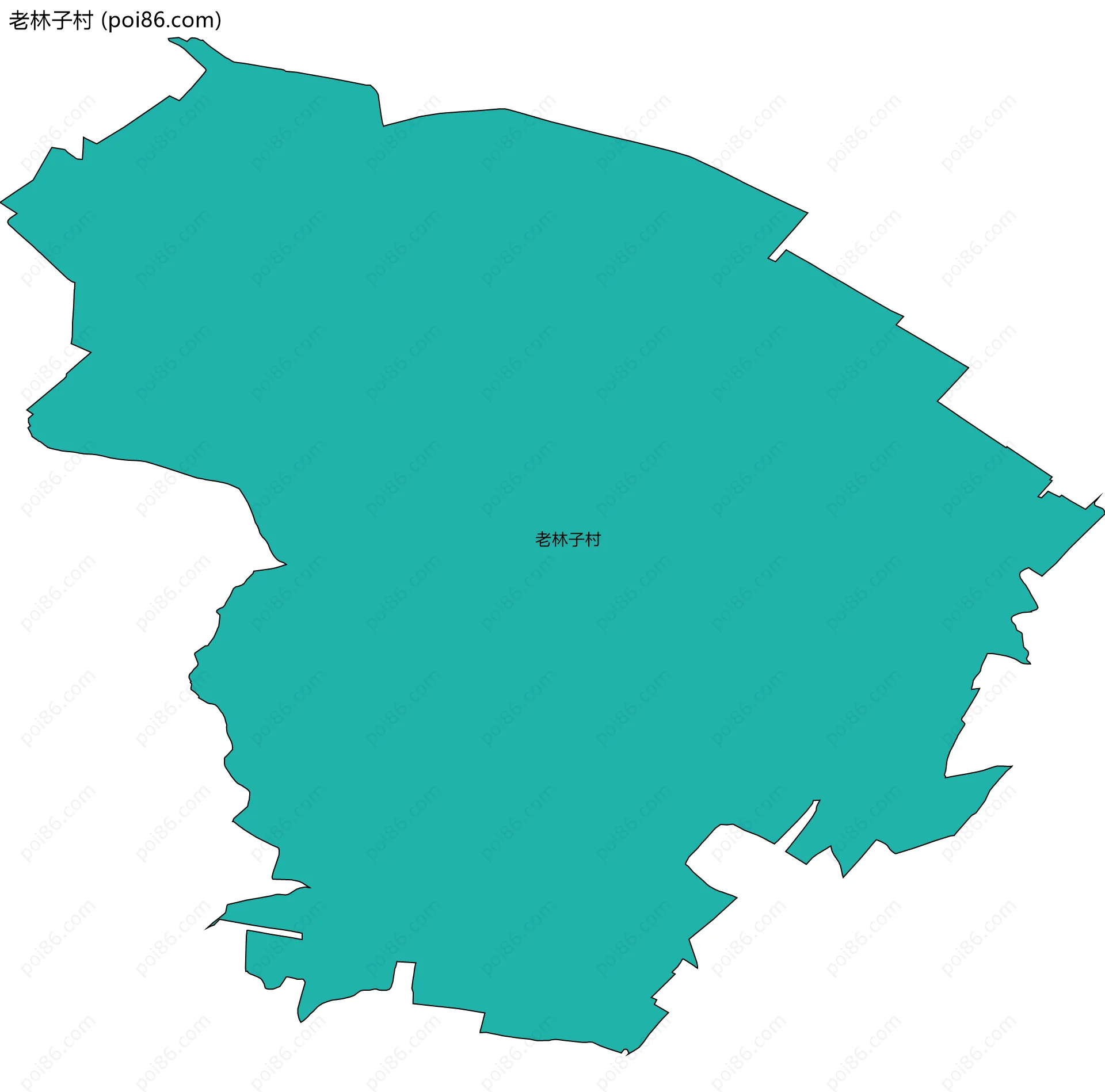 老林子村边界地图