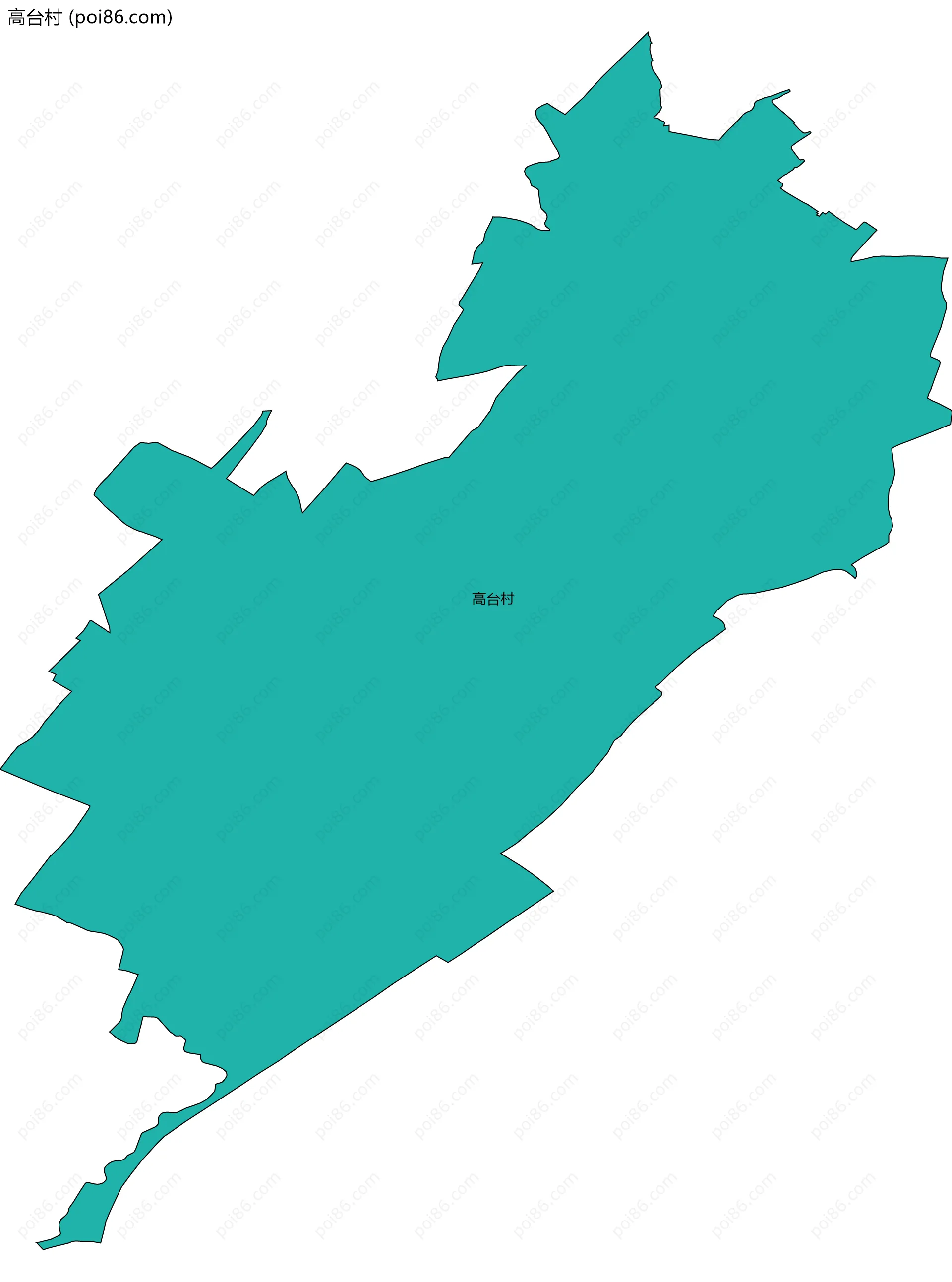 高台村边界地图