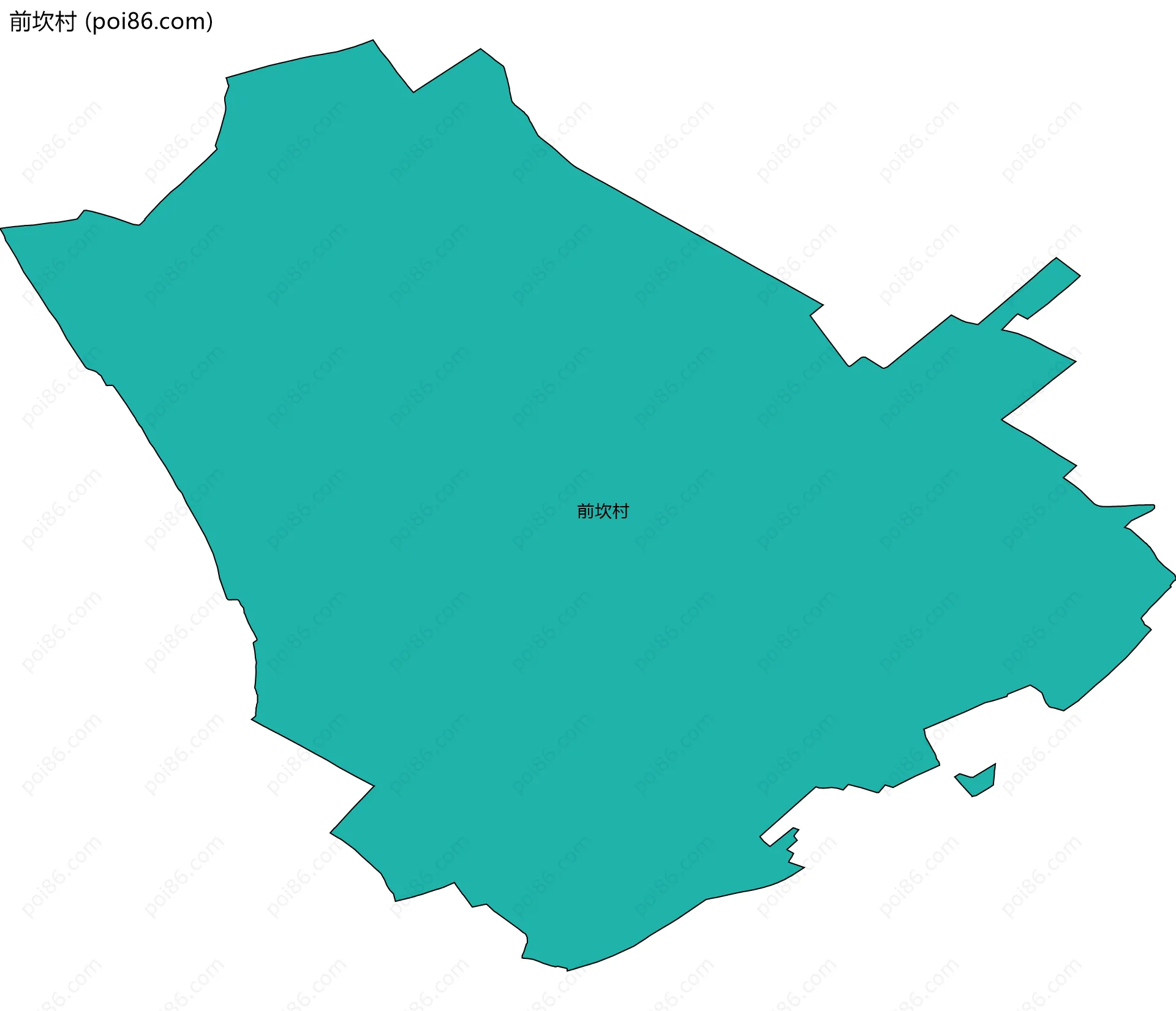 前坎村边界地图