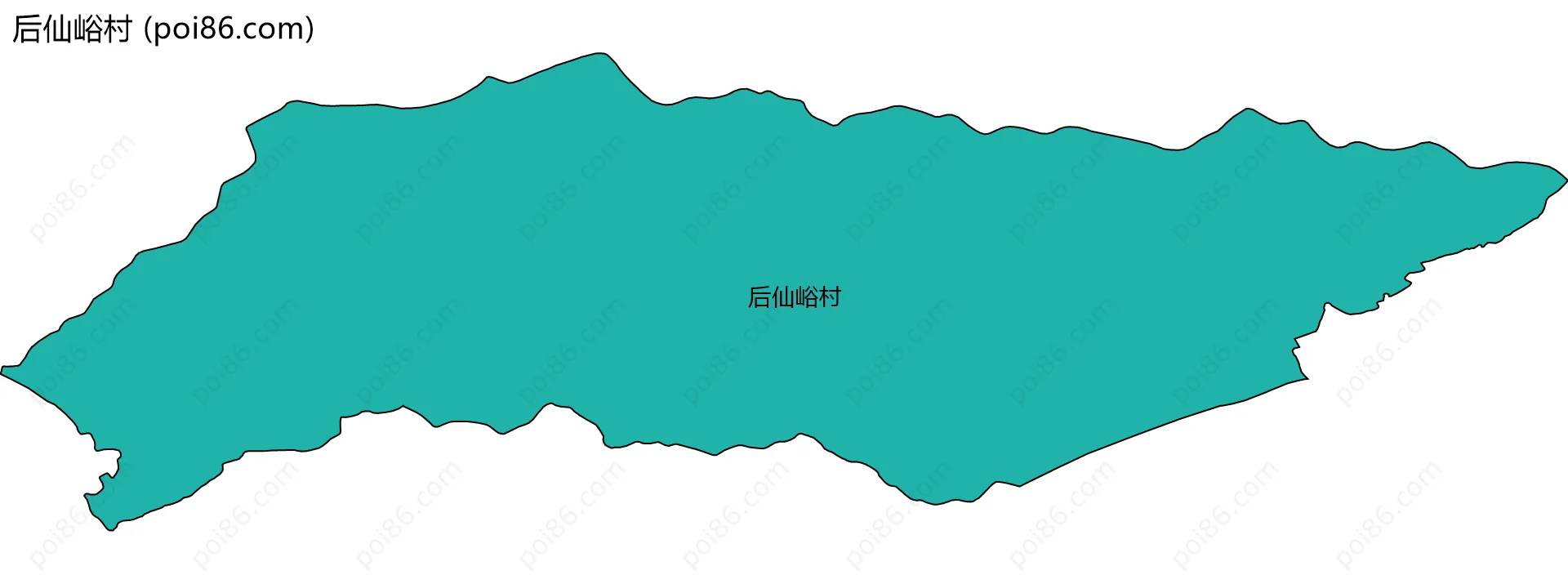 后仙峪村边界地图