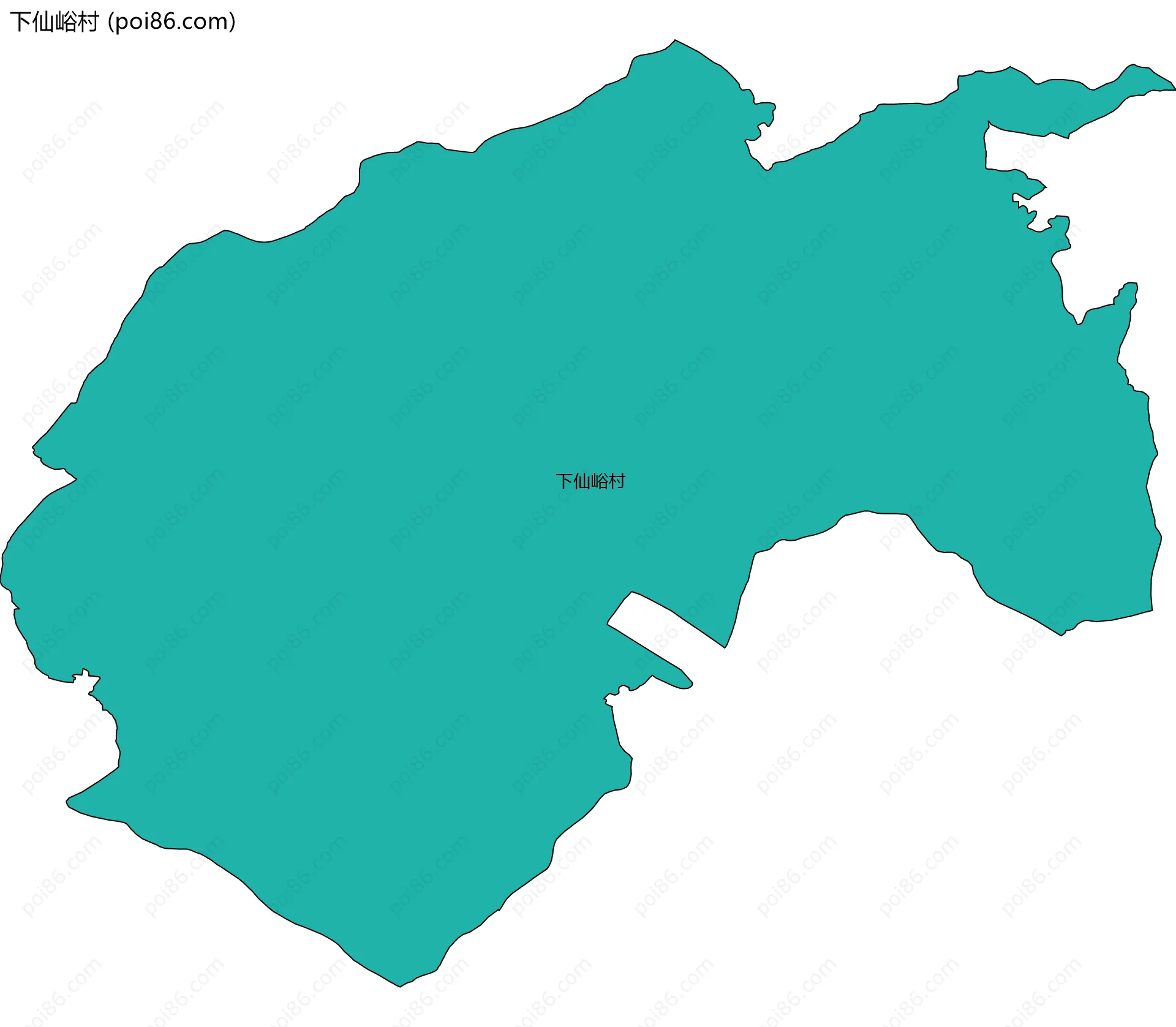 下仙峪村边界地图