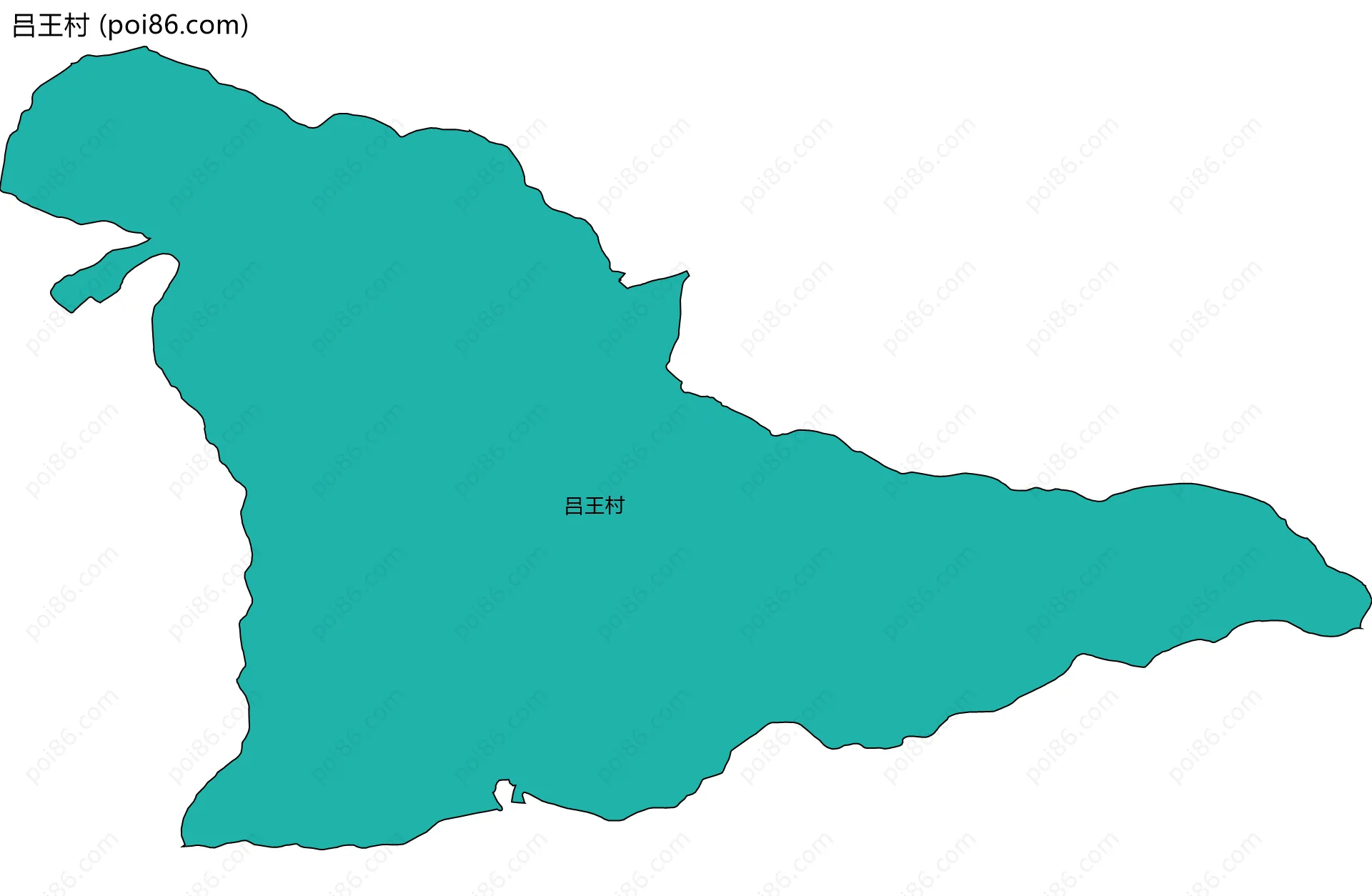 吕王村边界地图