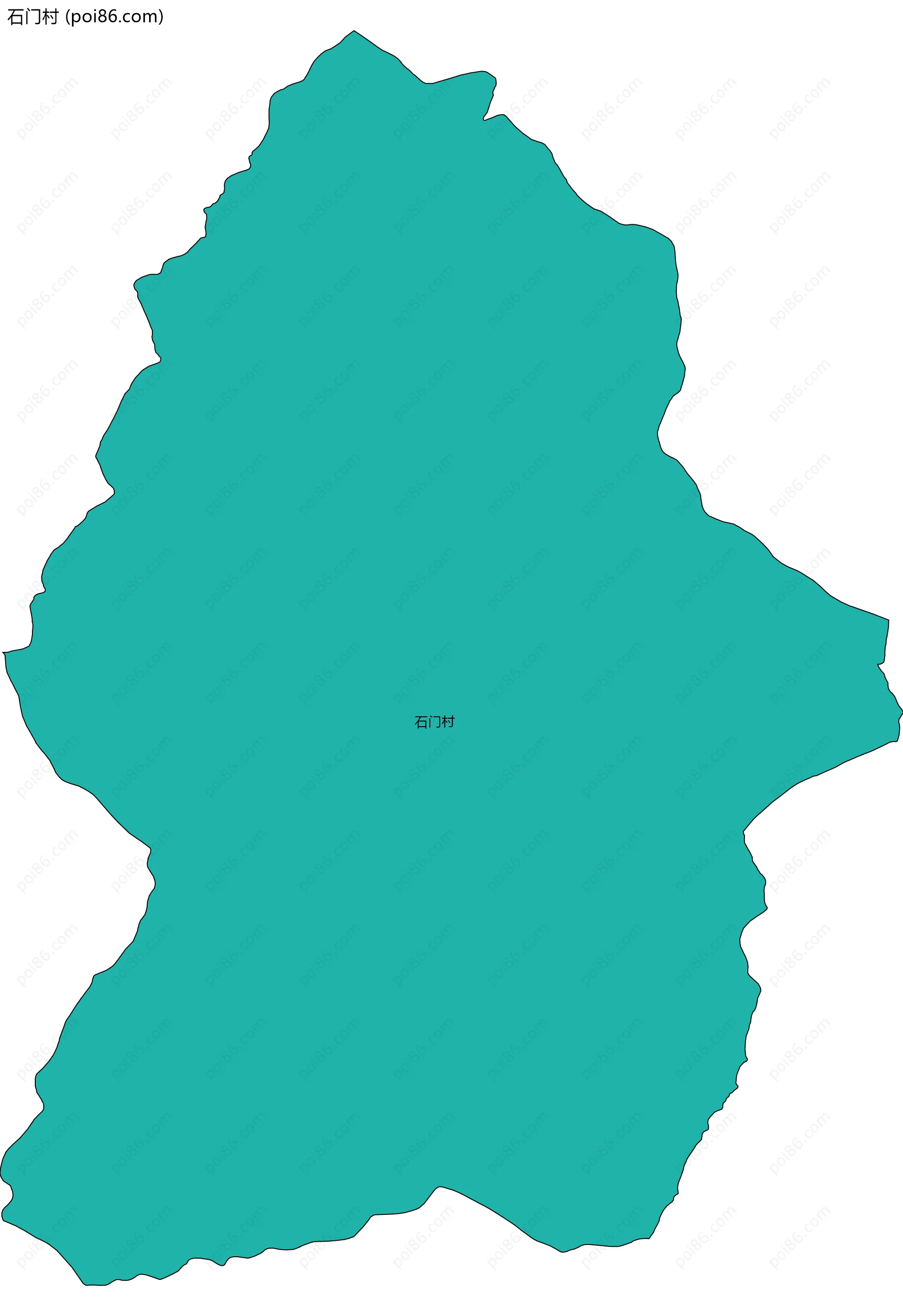 石门村边界地图