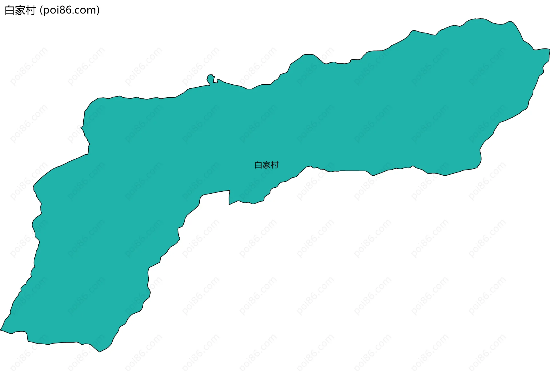白家村边界地图