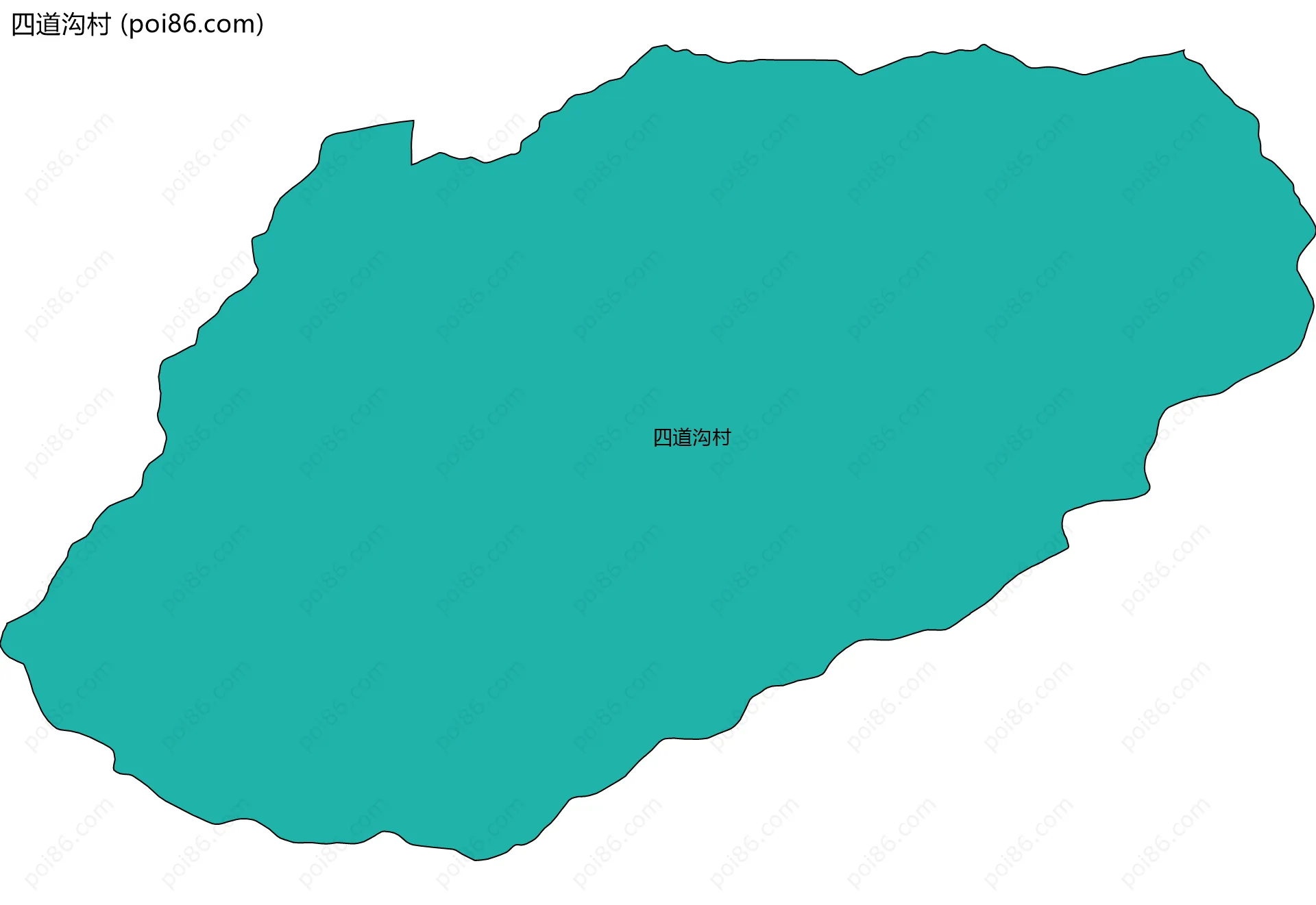 四道沟村边界地图