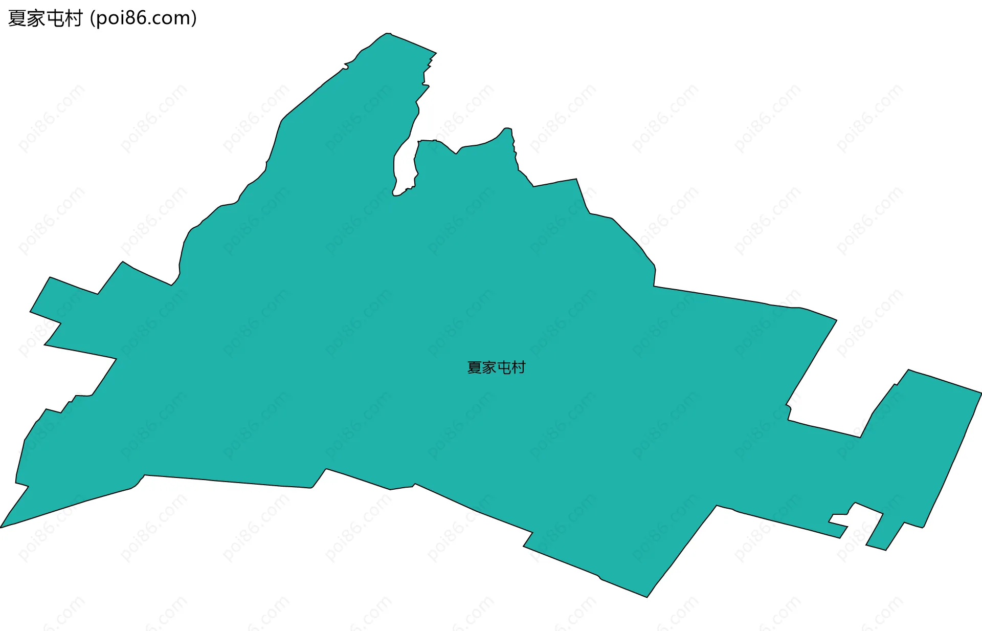 夏家屯村边界地图