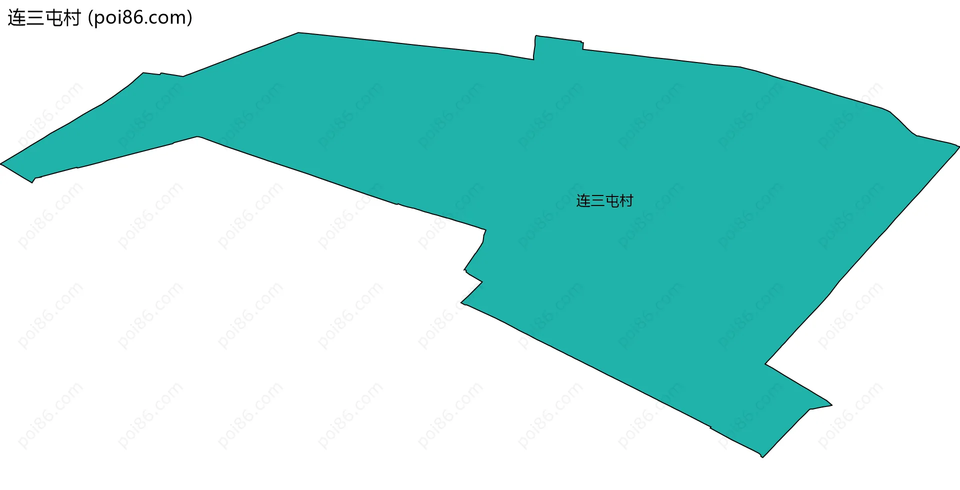 连三屯村边界地图