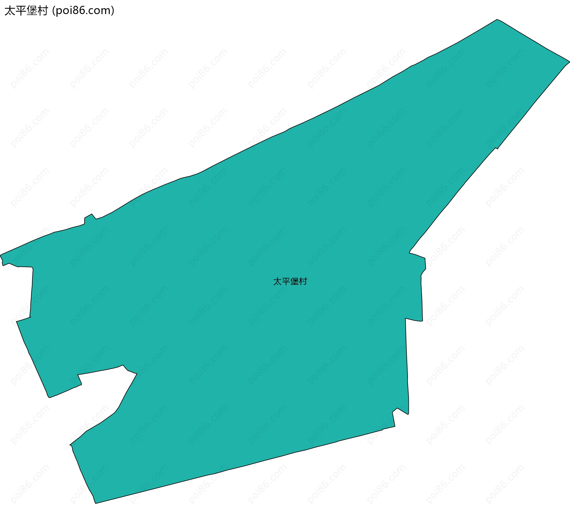 太平堡村边界地图