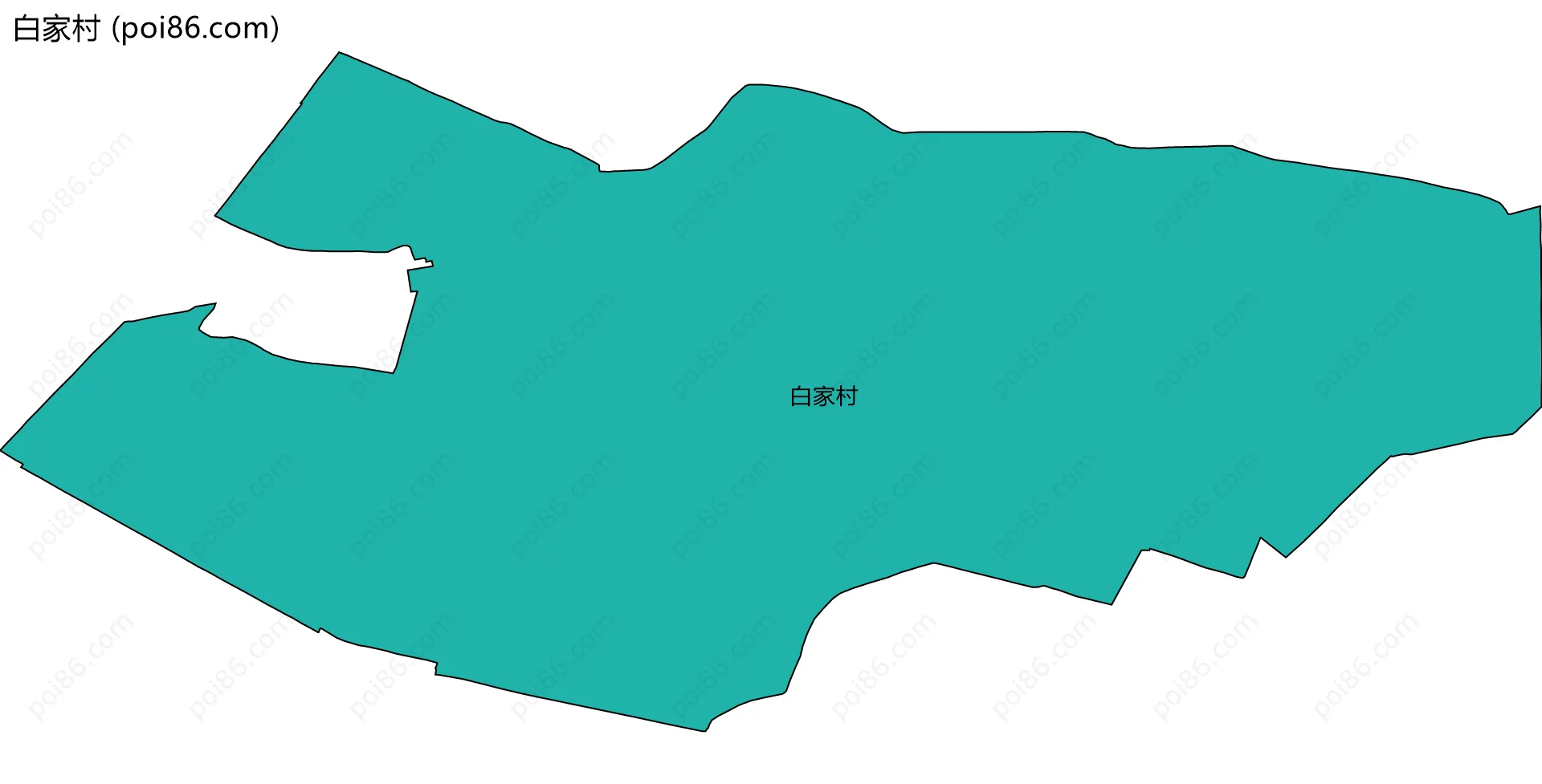 白家村边界地图