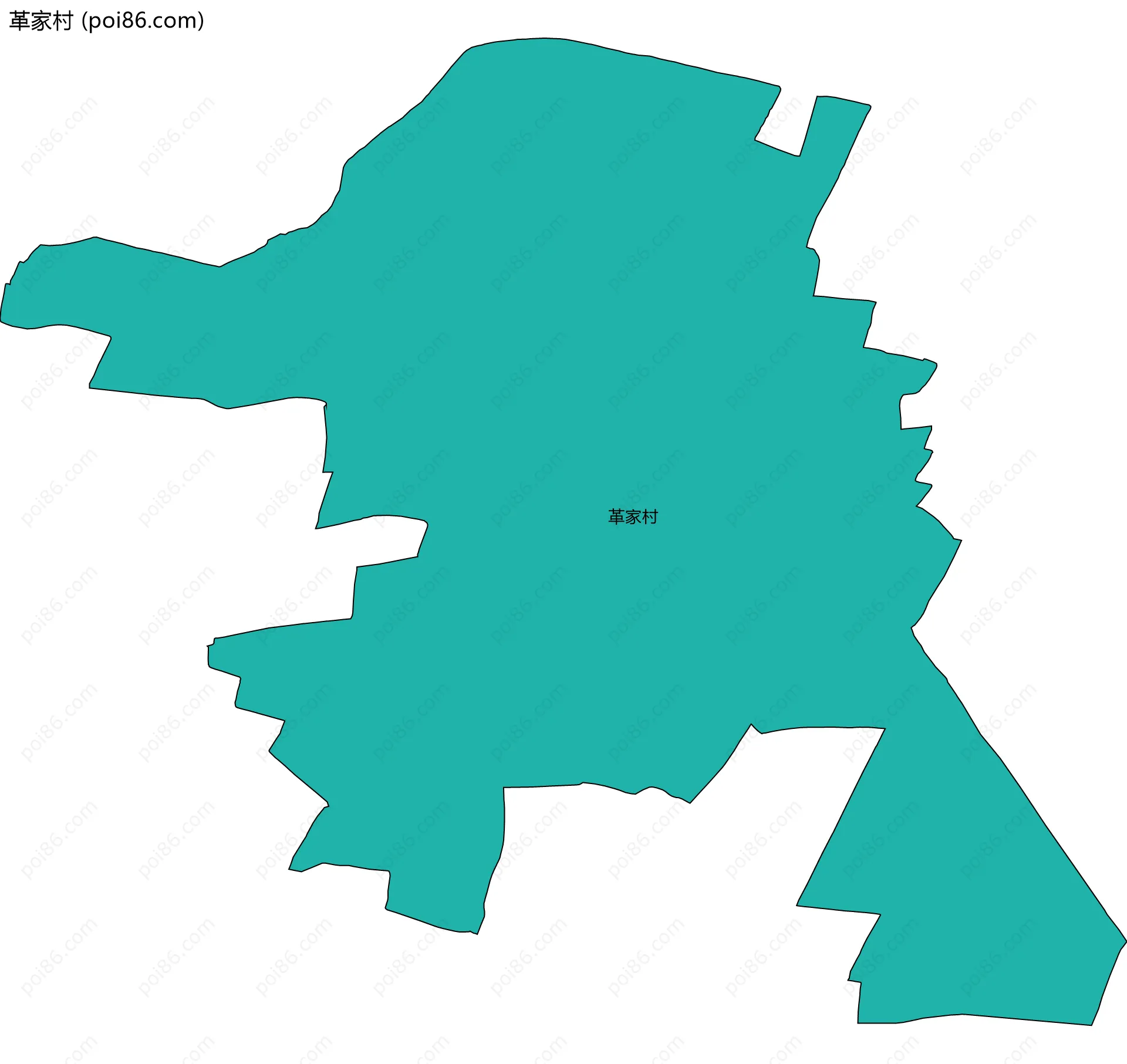 革家村边界地图