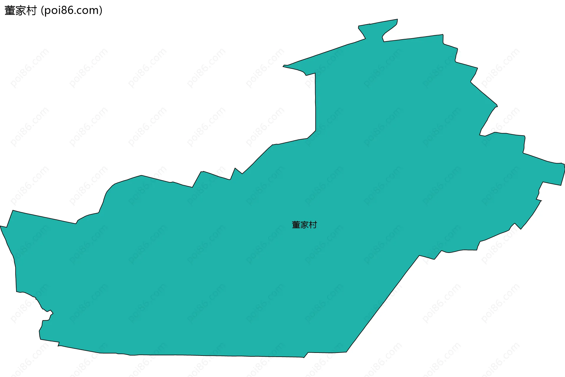 董家村边界地图