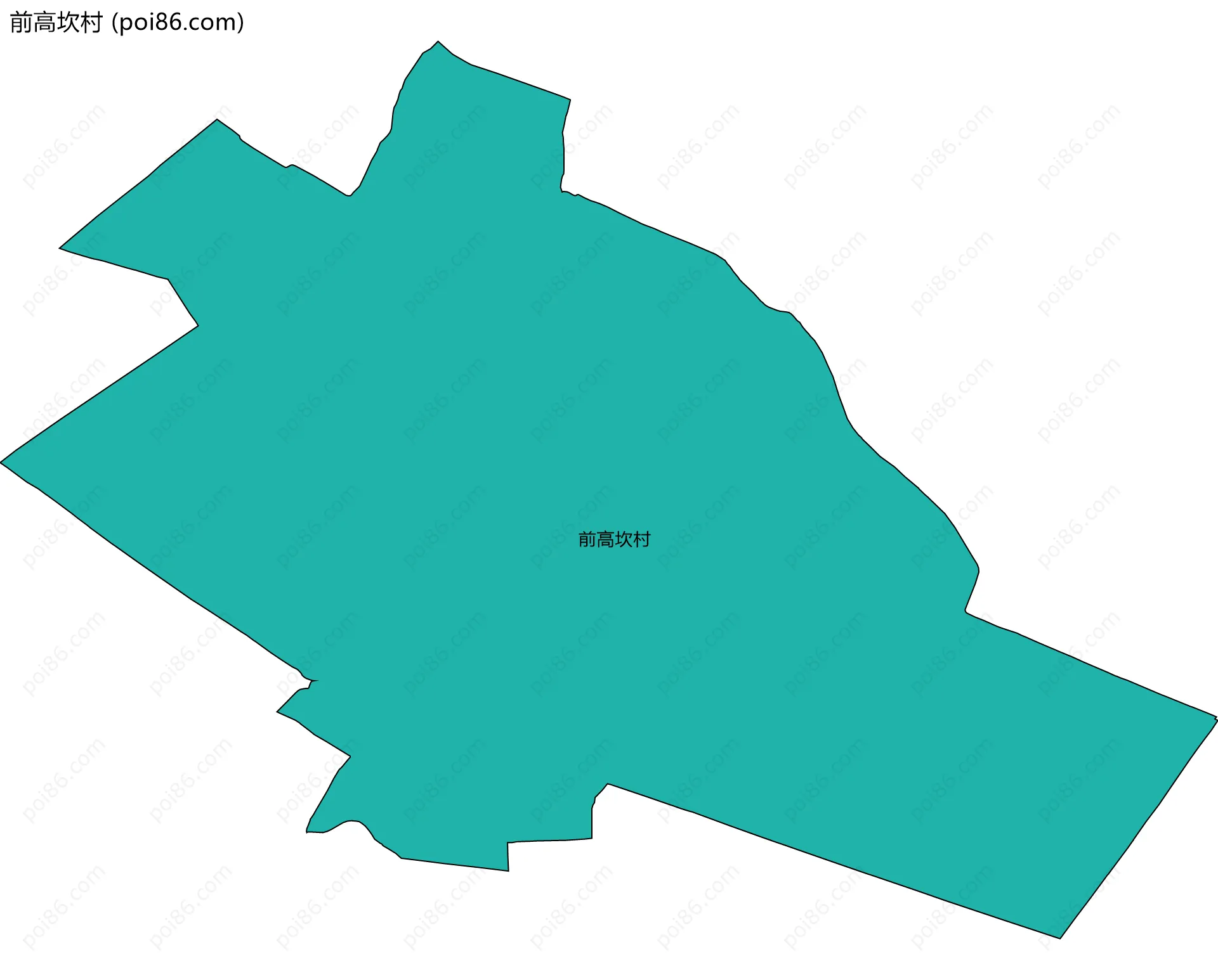 前高坎村边界地图