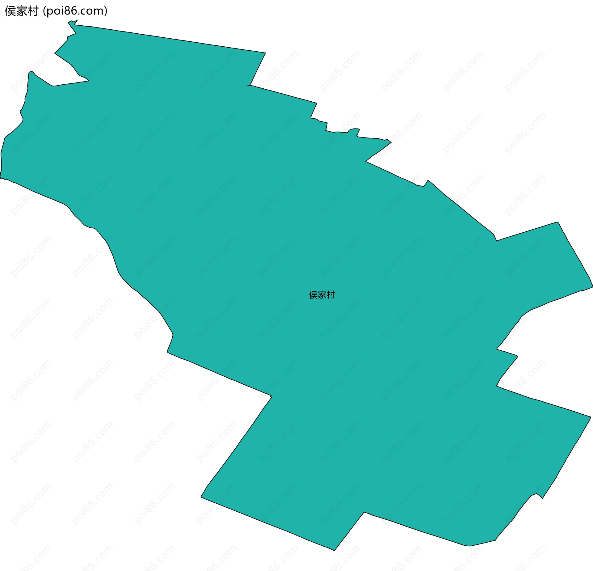 侯家村边界地图